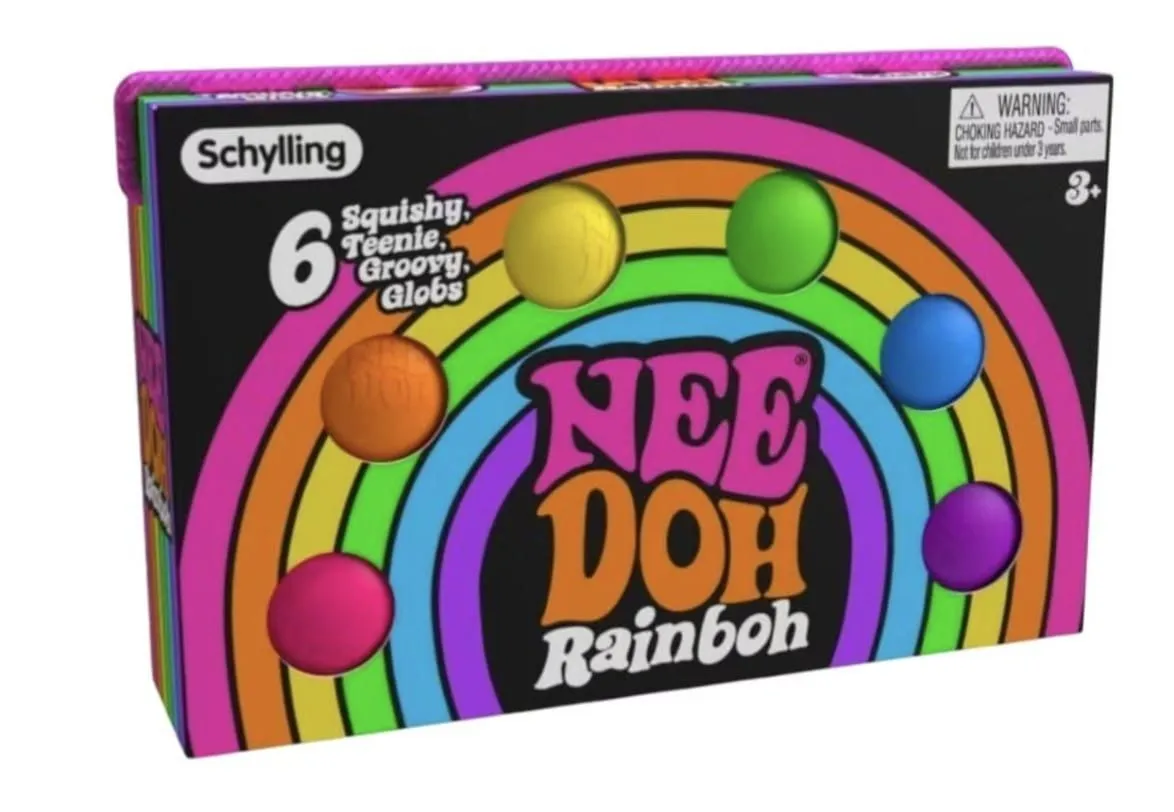 NeeDoh Rainboh Squishy Fidget Toy Set of 6