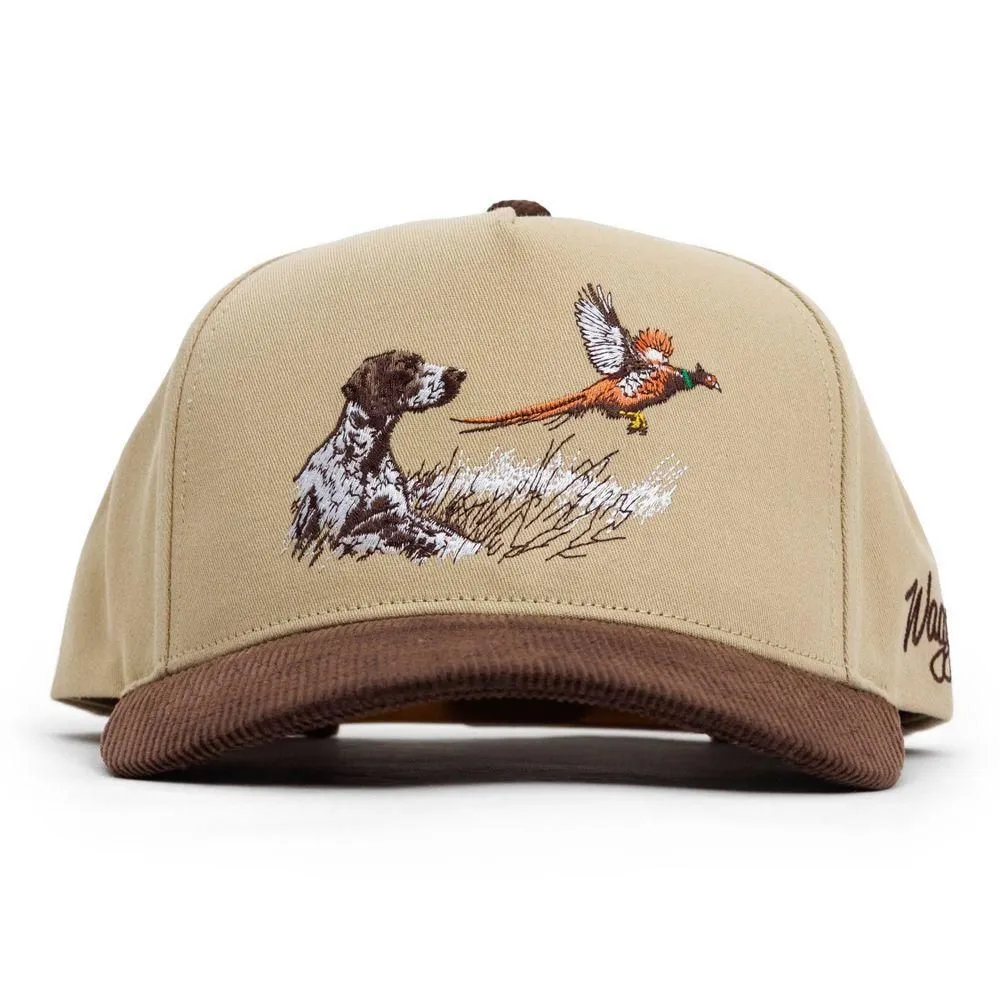 New without Tags - Size: One Size - Waggle Adult Polyester Upland Corduroy Brim Baseball Hat - Tan