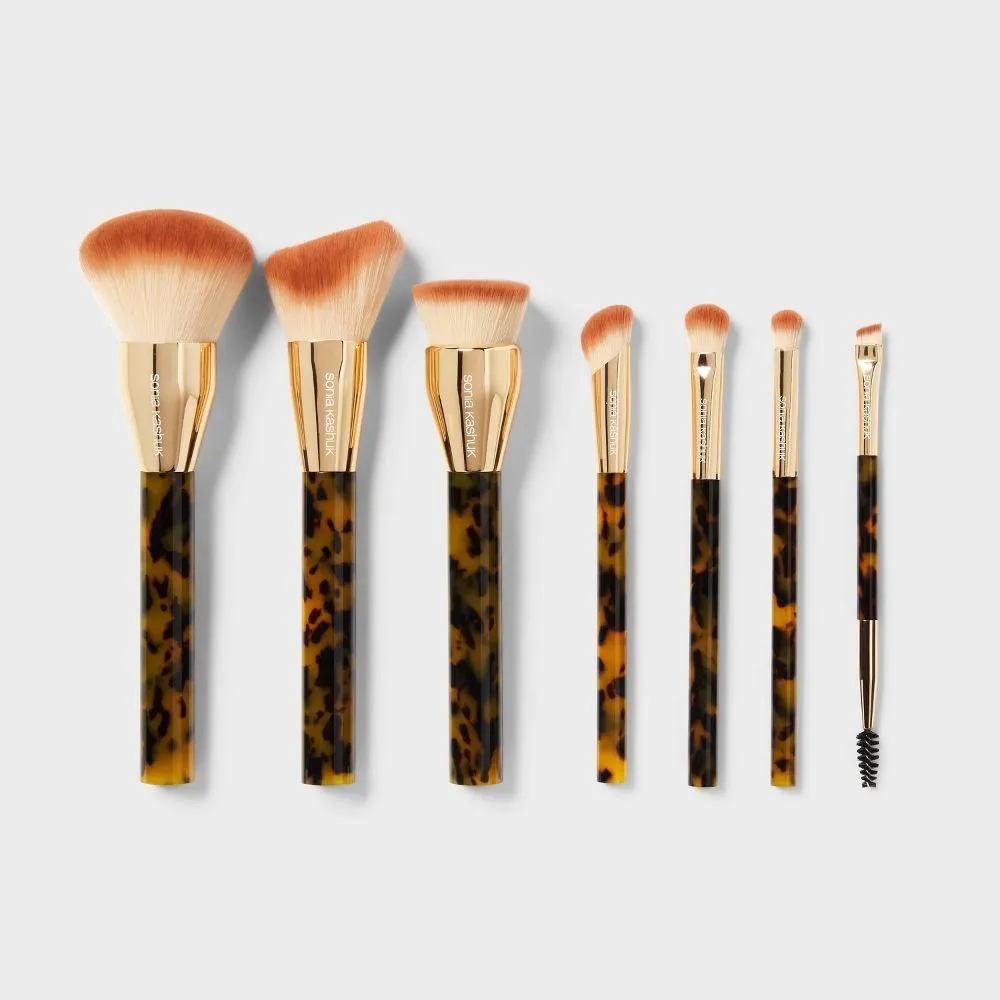 Brand New - Sonia Kashuk Tortoise Fashion Complete Set - 7pc