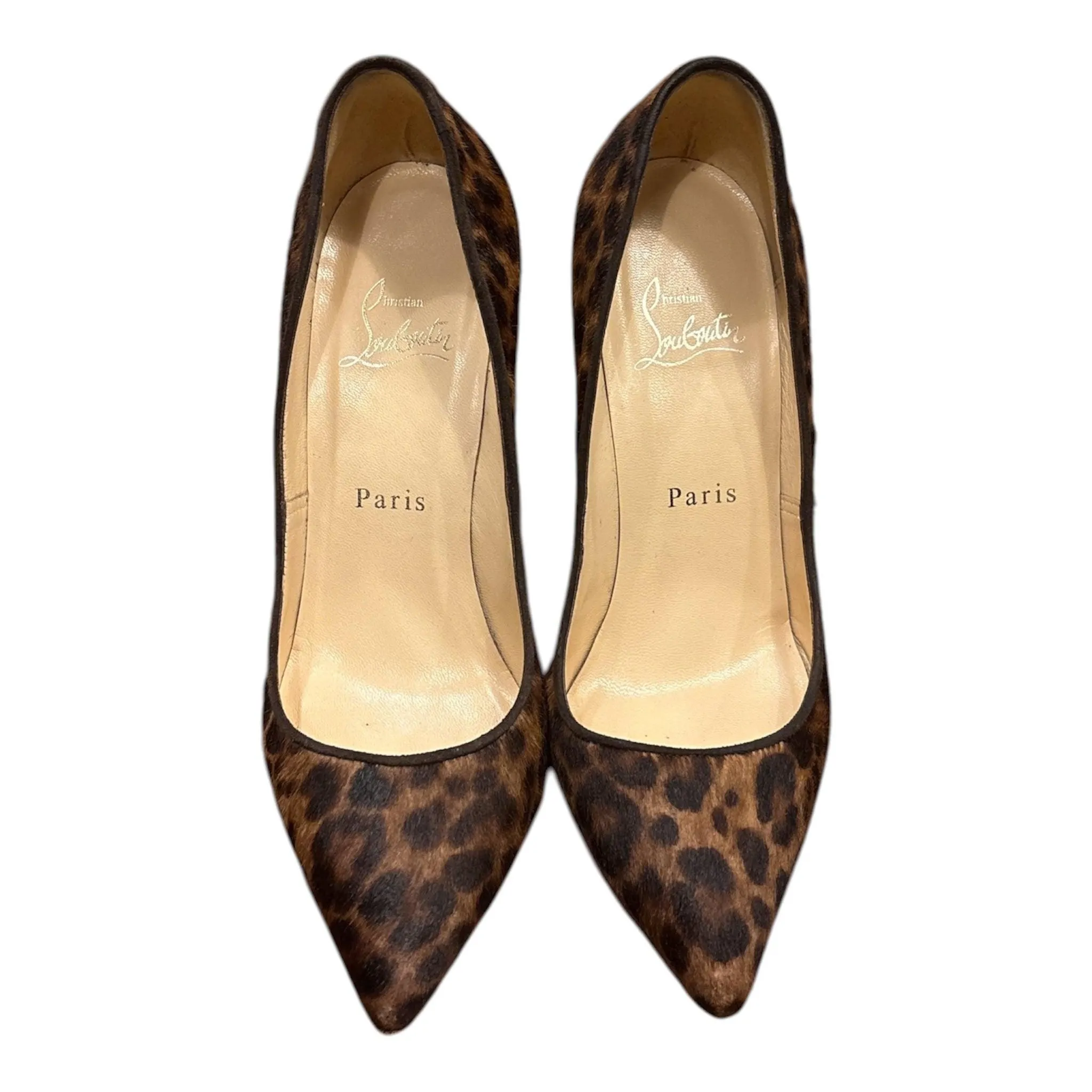 Christian Louboutin Pigalle Leopard Calf Hair Pumps