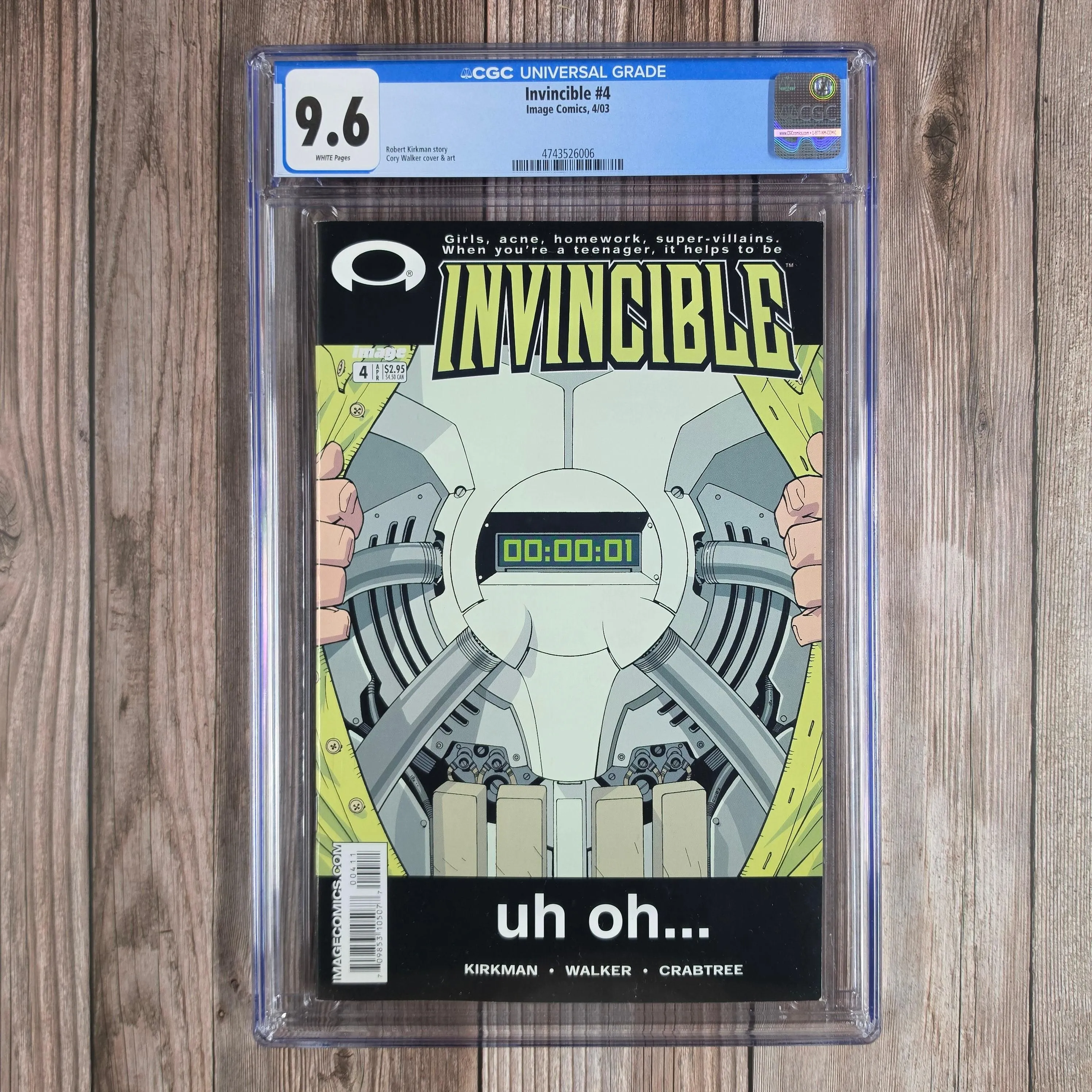 Invincible #4 CGC 9.6 Copies ordered by retailers: 7,558 (cert 6006)