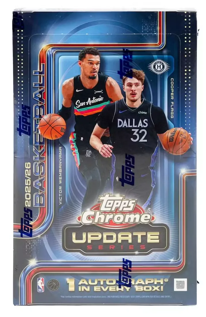 2025-26 Topps Chrome Update Series Basketball Hobby Box (What Not)