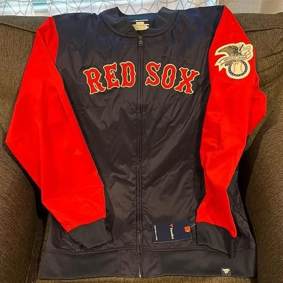Product image for Boston Red Sox Fanatics Iconic Full-Zip Lightweight Windbreaker Bomber Jacket XL