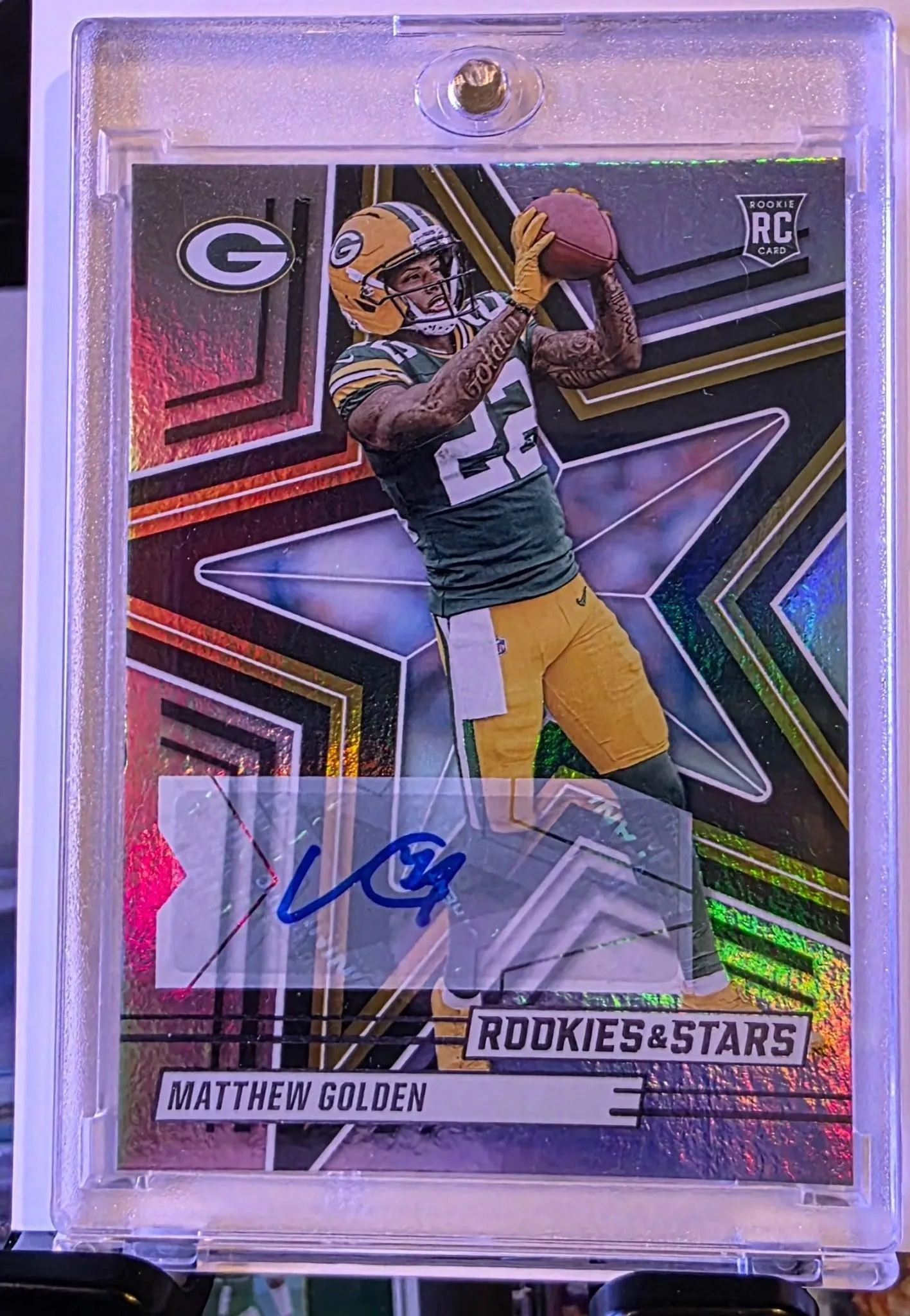 2025 Rookies & Stars Matthew Golden Rookie Signatures Auto #158 Packers