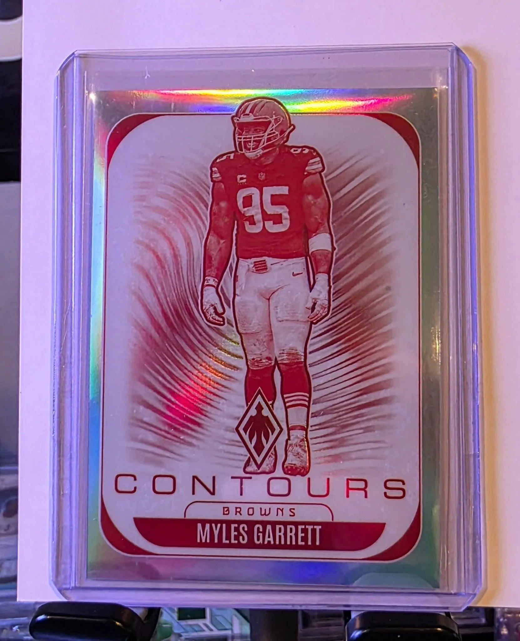 2025 Panini Phoenix Myles Garrett Contours Refractor #8 Browns