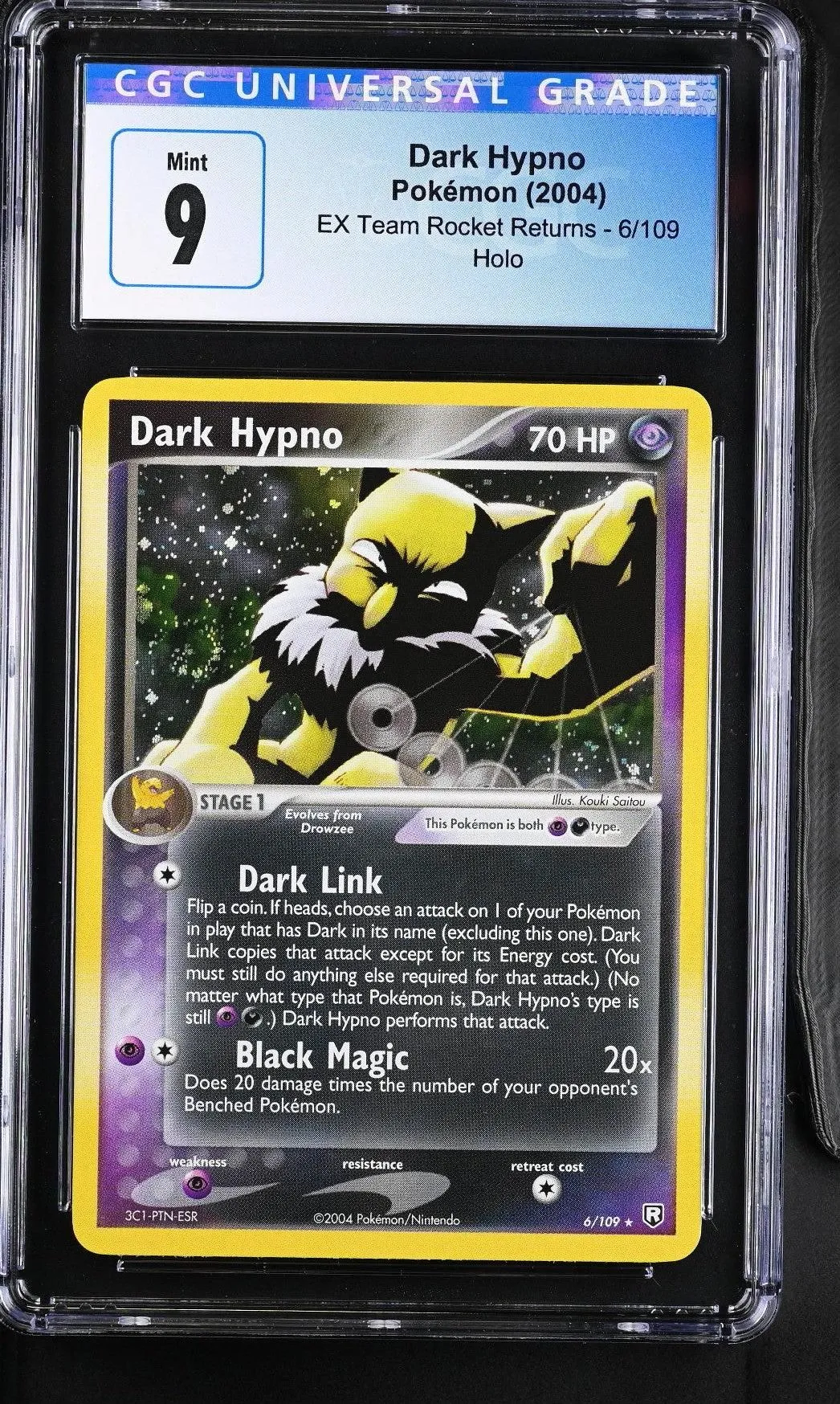 CGC 9 Dark Hypno Holo 6/109 Ex Team Rocket Returns 4077148012
