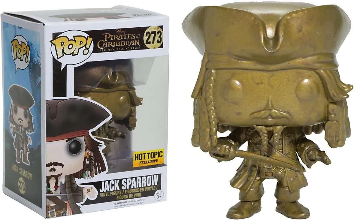 Abysse Corp Pirates Of The Caribbean Jack Sparrow (GOLD) - #273- Funko POP!
