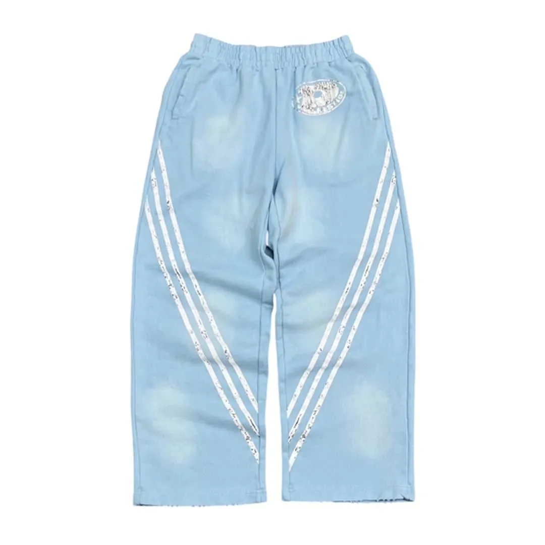 Prestige P Logo Sweatpants Light Blue White