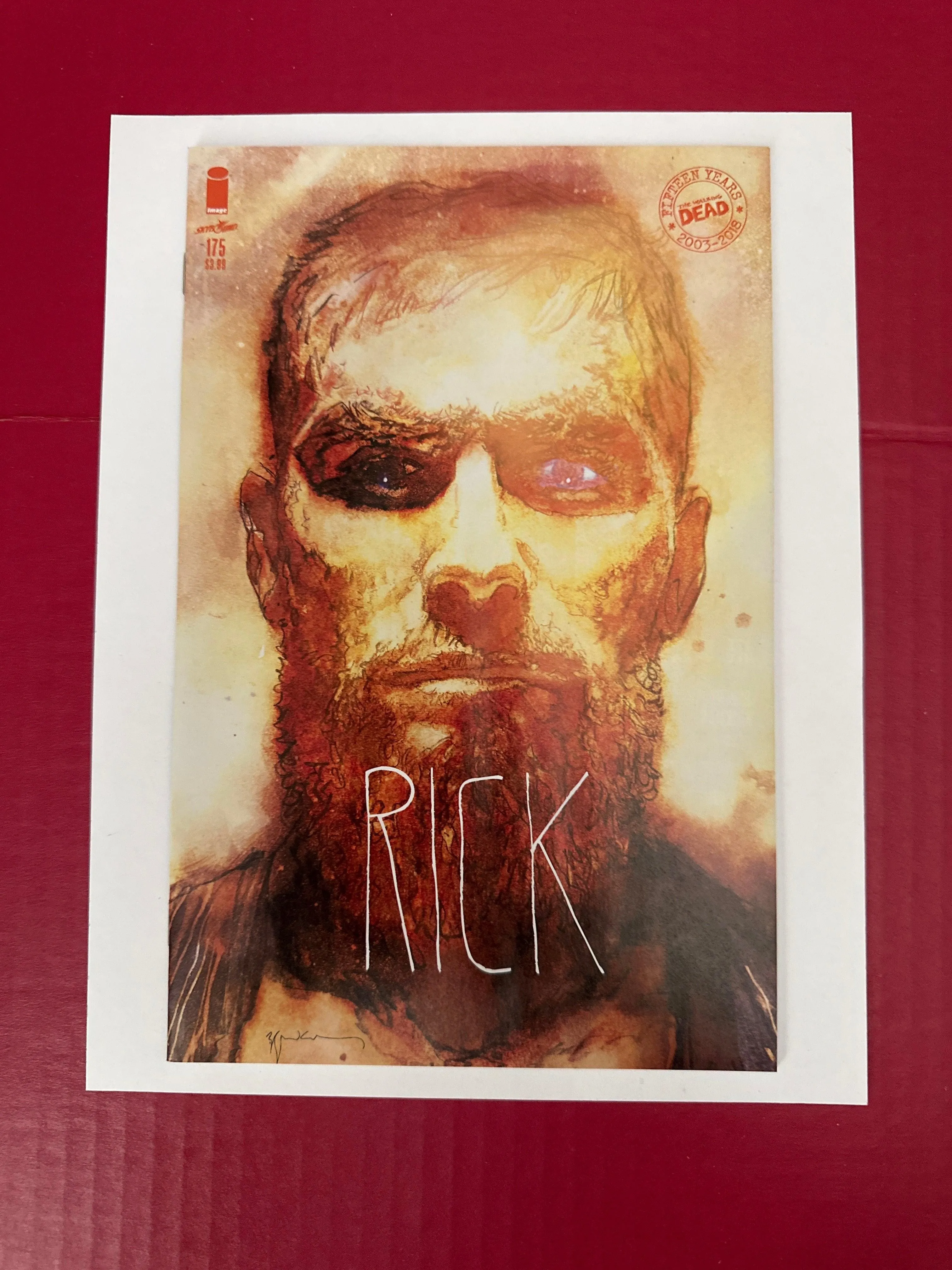 The Walking Dead #175 (Image Comics 2018) Variant Bill Sienkiewicz Cover