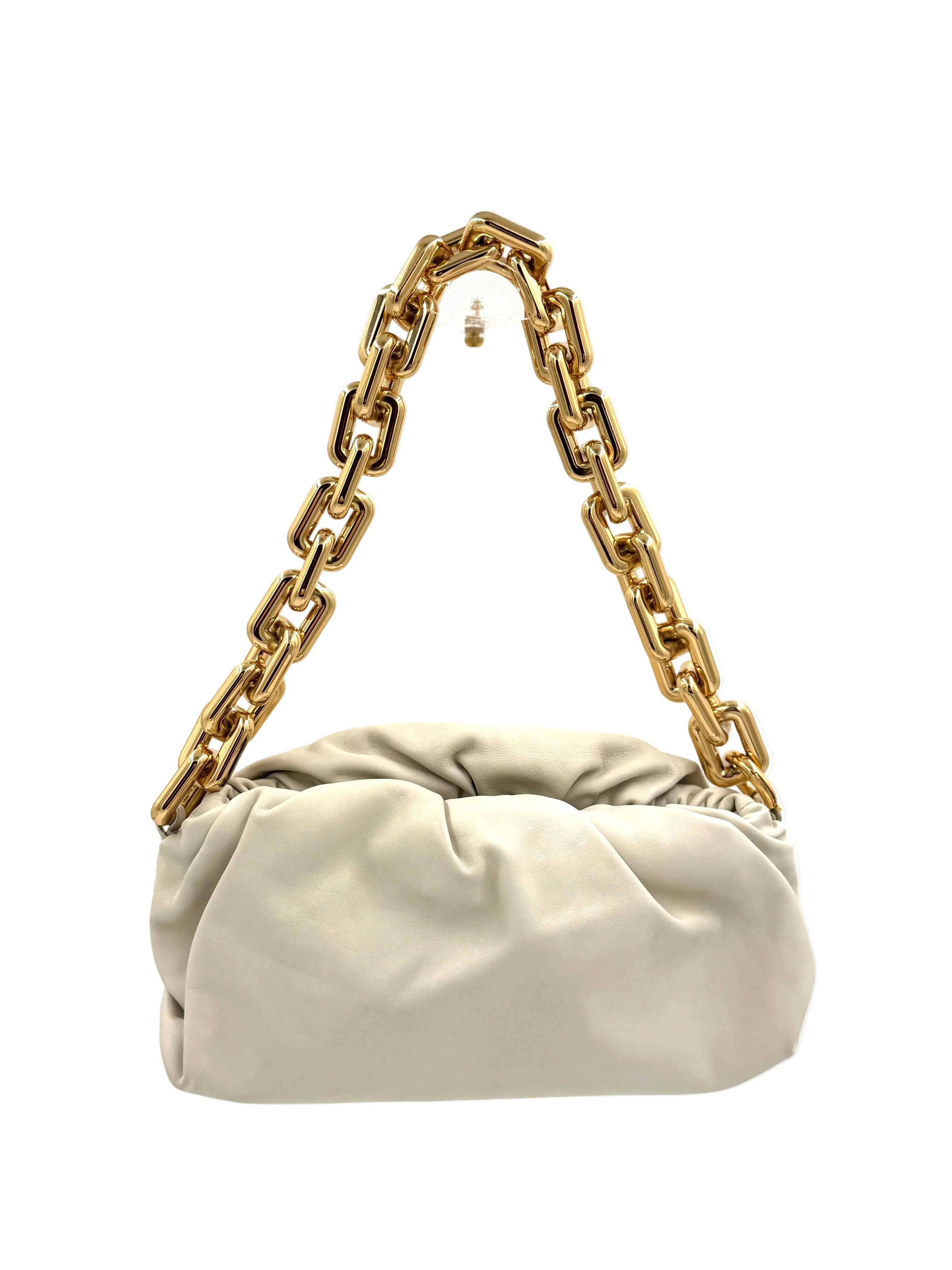 Pre-owned Bottega Veneta Ivory The Chain Pouch Shoulder Bag - Authenticated