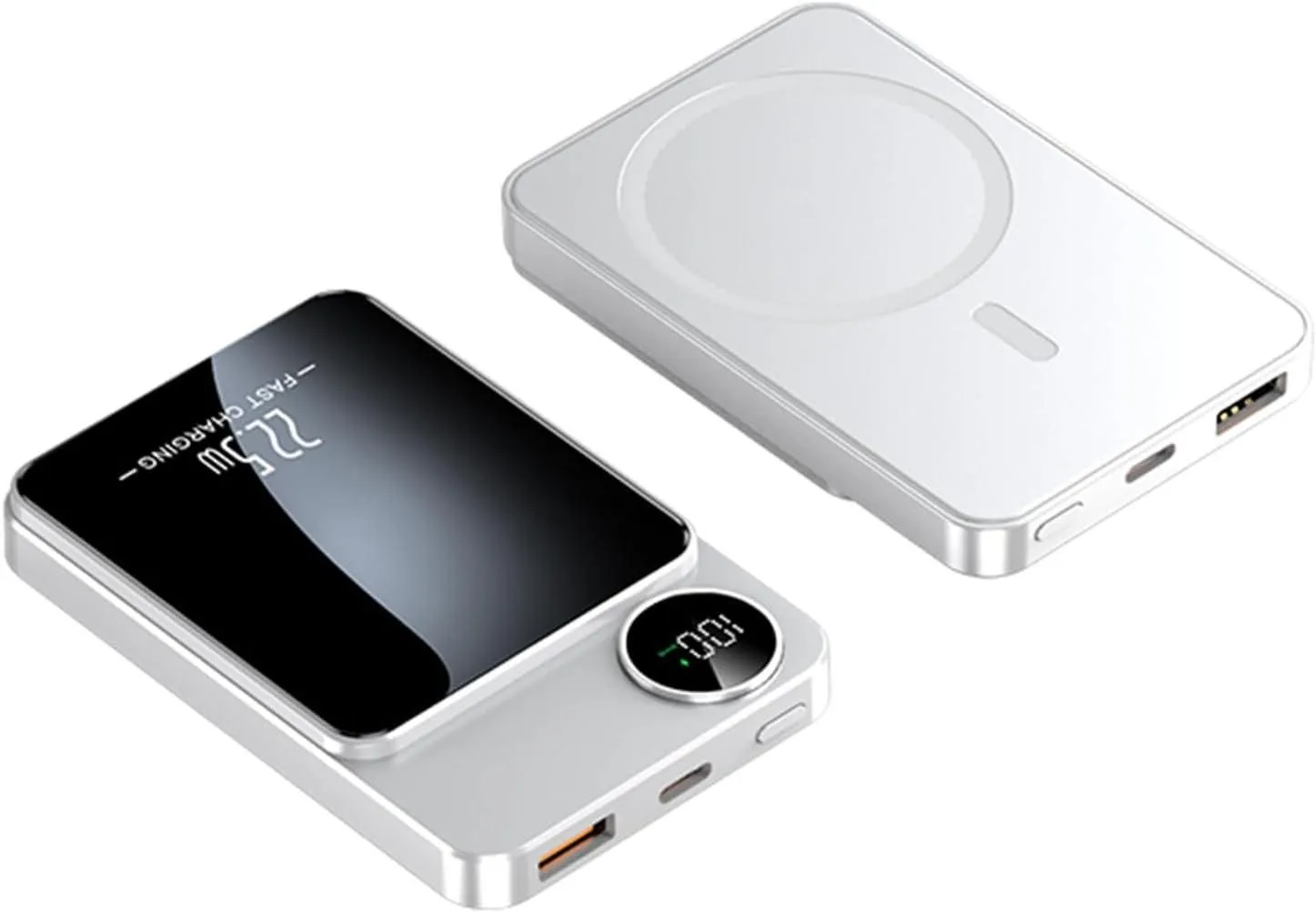 TM-0175 | Magnetic Battery 22.5W Wireless Charger, 5000mAh LCD Display Ultra Thin