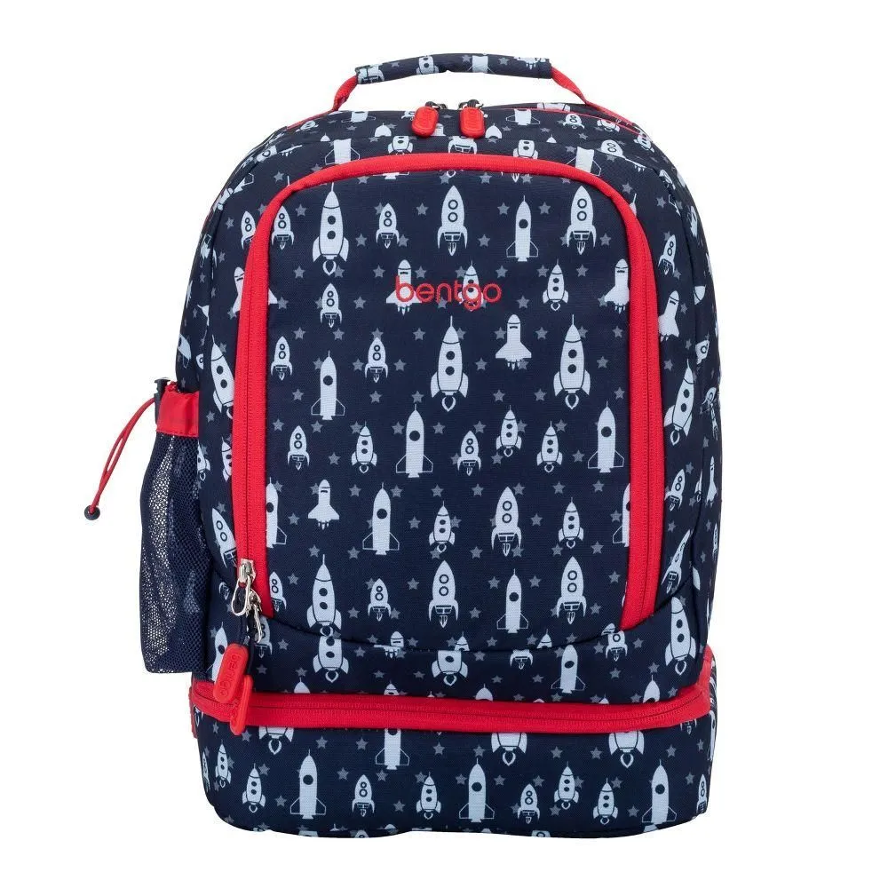 New Without Tags - Bentgo Kids' 2-in-1 17" Backpack & Insulated Lunch Bag - Rocket