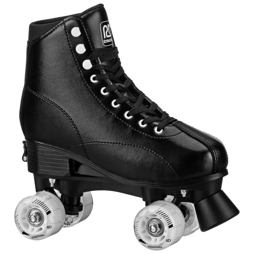 Used and fully functioning - Roller Derby Youth Adult Custom Fit Quad Roller Skates - Black 7-10: