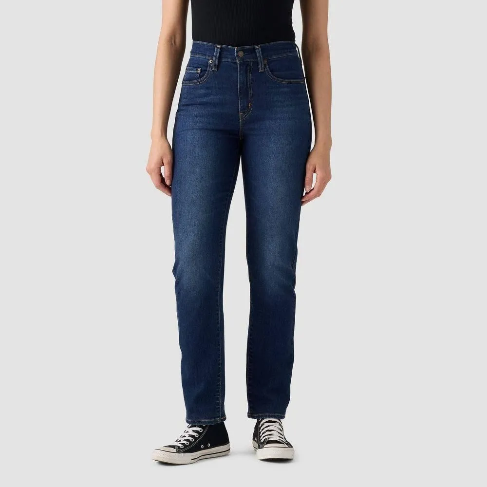 New without Tags - Levi's Women's 724 High-Rise Straight Leg Jeans - Chelsea Carbon Glow 29
