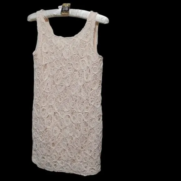 Product image for Hot & Delicious Cream Lace Dress Size Medium