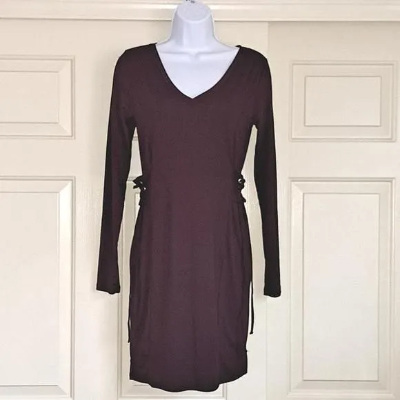 Product image for Moral Fiber Dress Burgundy Size Medium