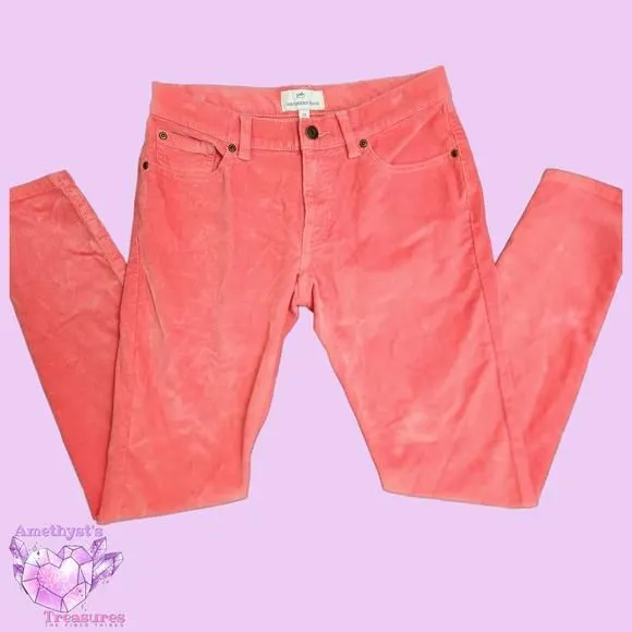 Product image for Southern Tide Corduroy Pants Women's 28 Resort Skinny Jeans Desert Rose coastal