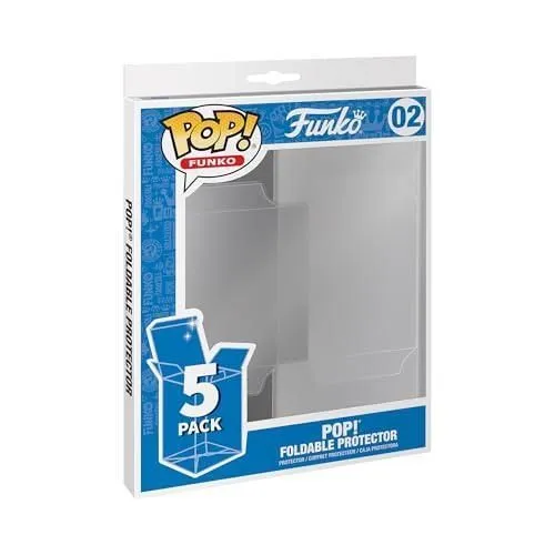 Funko POP! Protector: 5PK Foldable POP Protector (Non-UV) - Premium Protector Display Cases