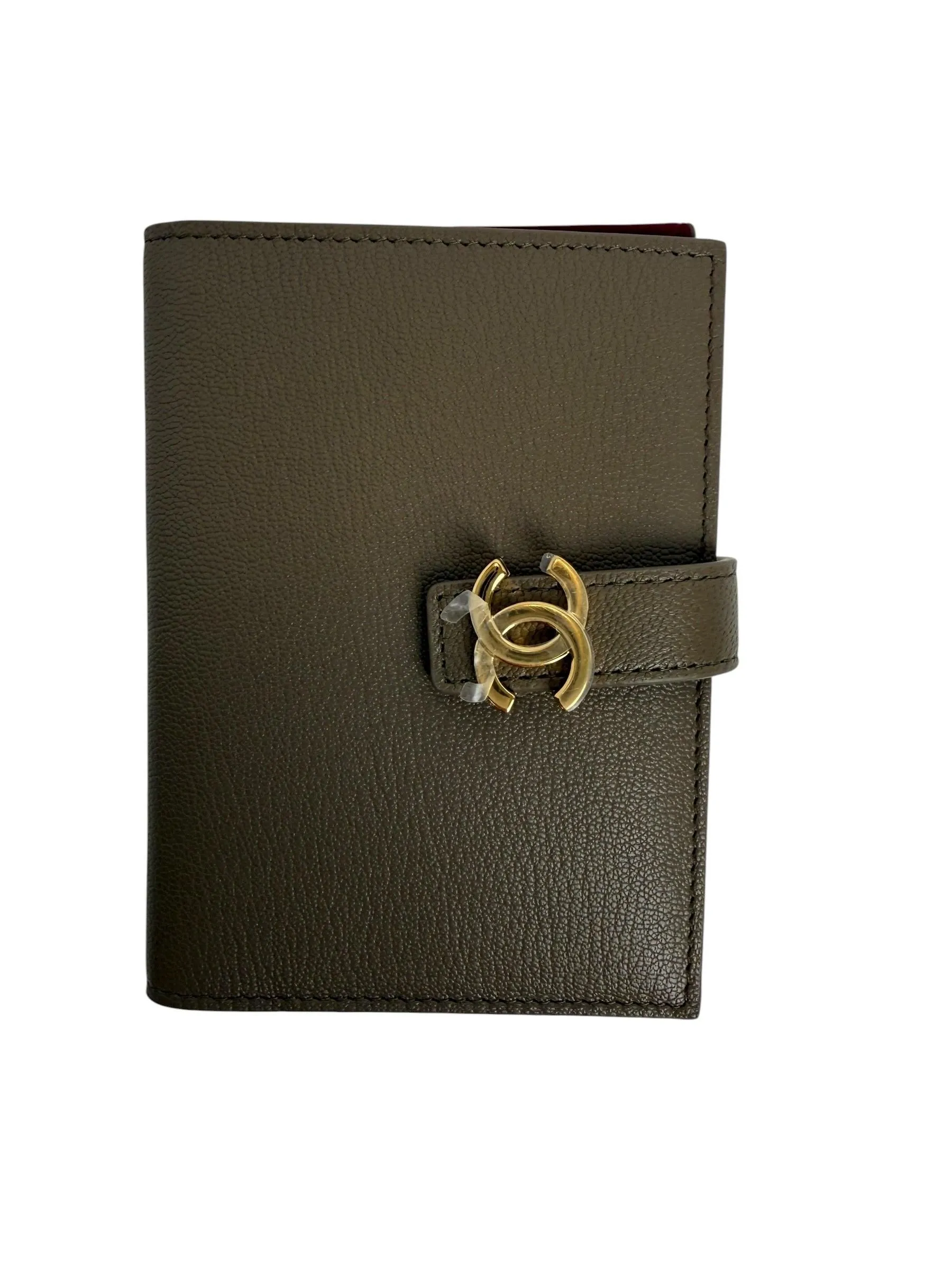 Chanel Brown Passport Holder NWT Full Set T8082