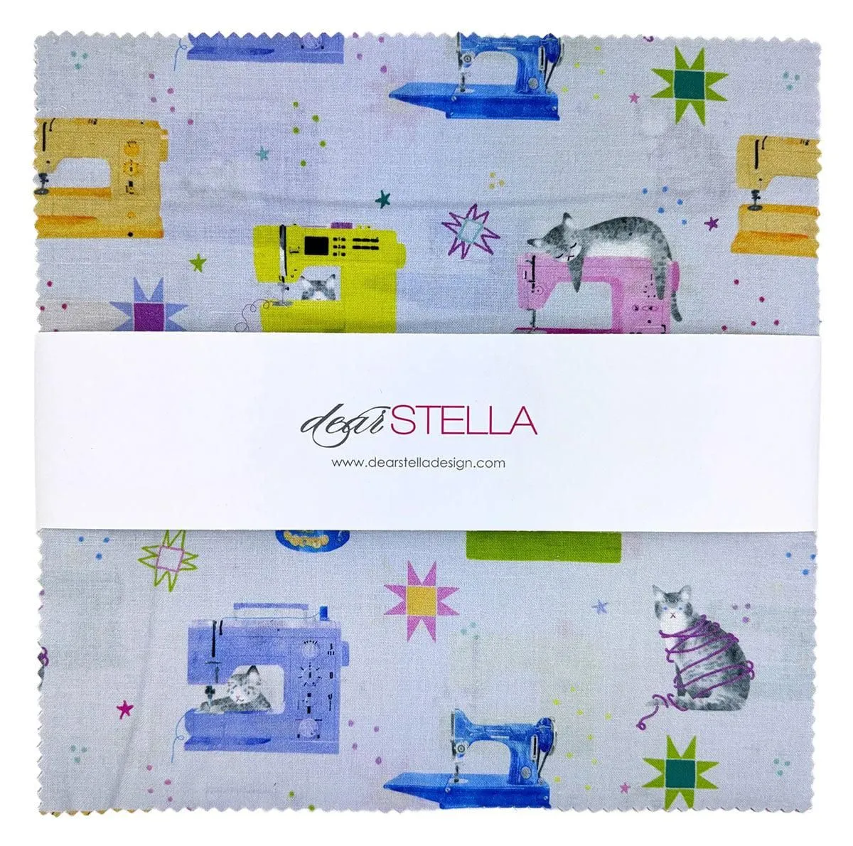 Quilty Helpurrs Layer Cake by Pammie Jane for Dear Stella Designs CPSTELLA-SQUARE QUILTYHELPURRS Each