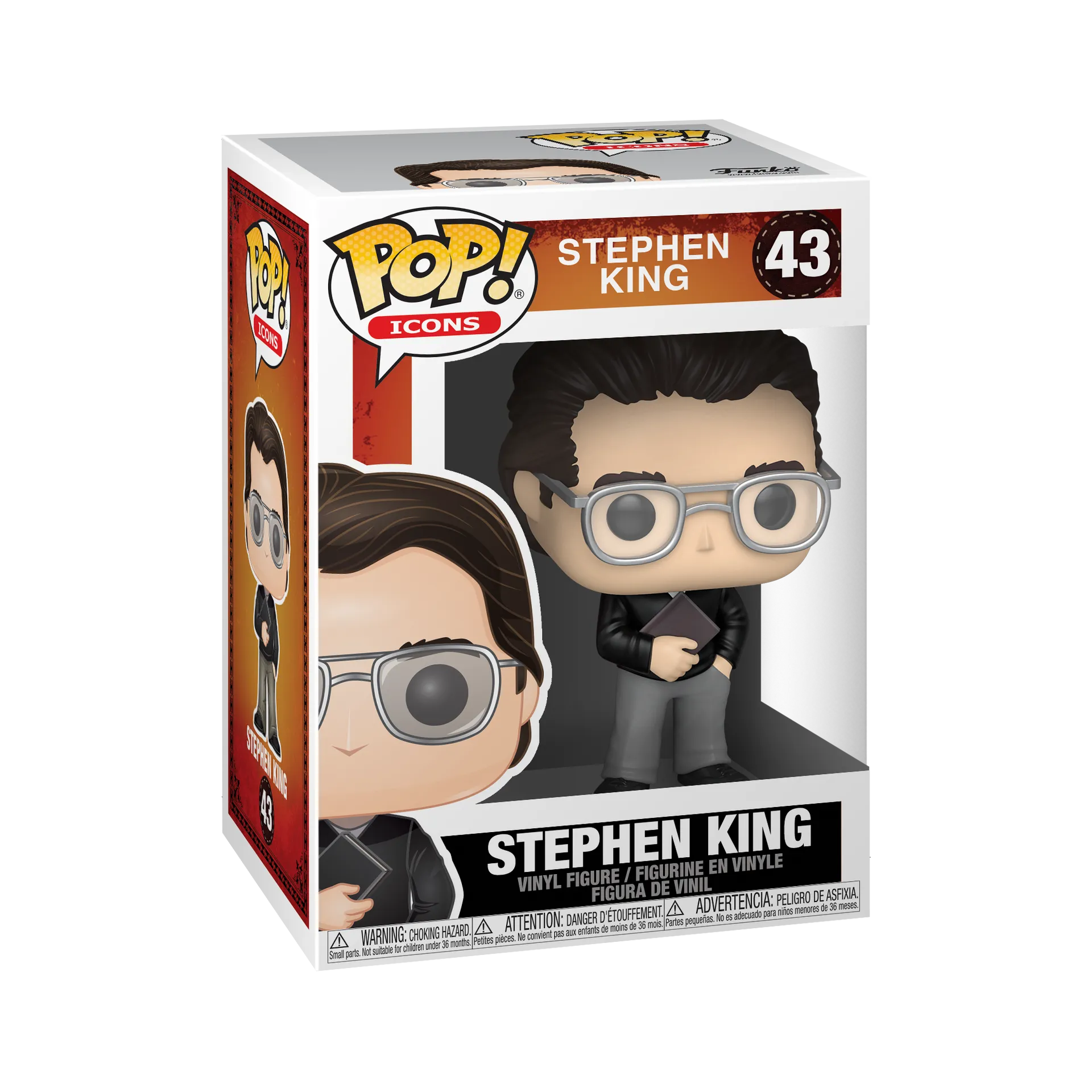 Stephen King - #43 - Funko POP! Icons Standard Size
