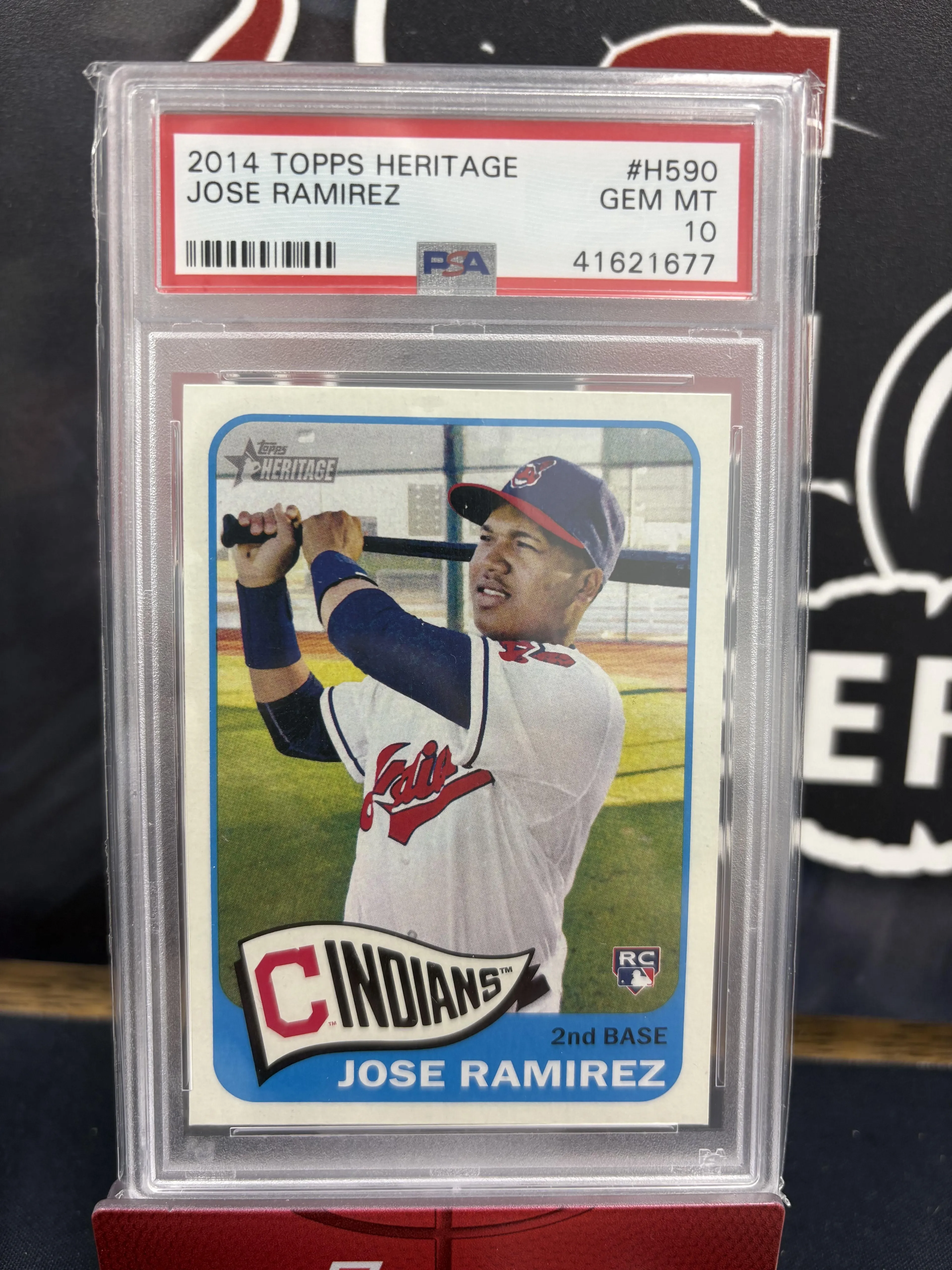 2014 Topps Heritage #H590 Jose Ramirez PSA 10
