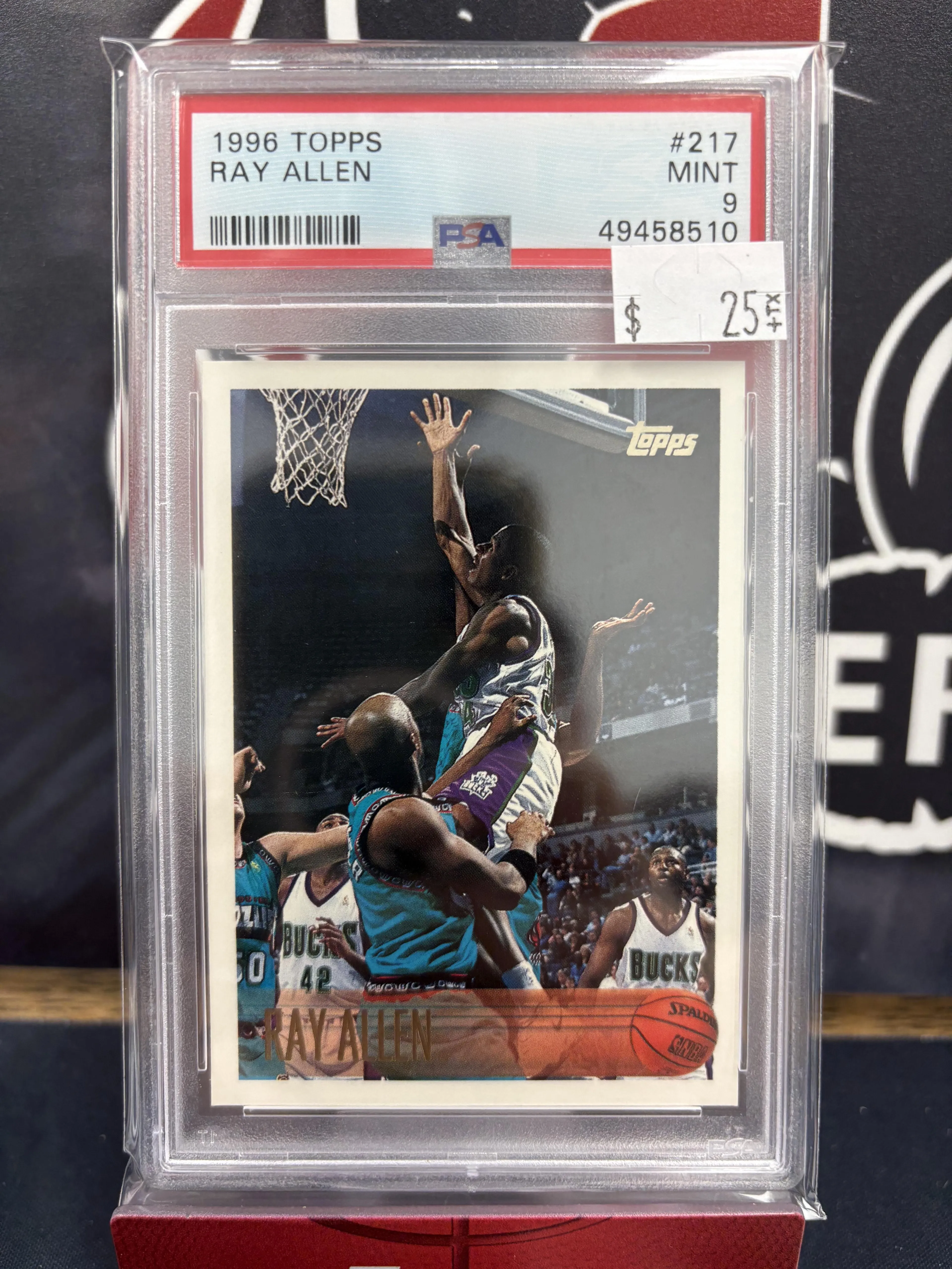 1996 Topps #217 Ray Allen PSA 9