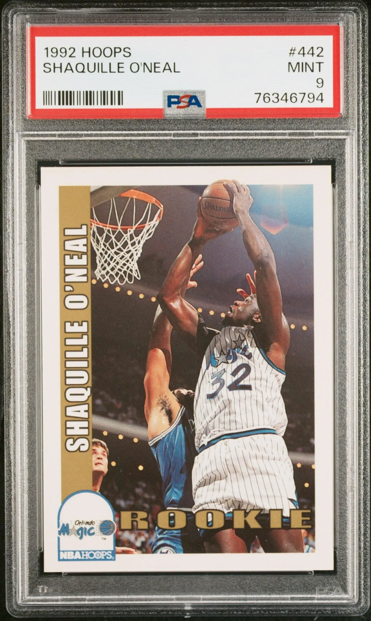 1992 Hoops #442 Shaquille O'Neal PSA 9