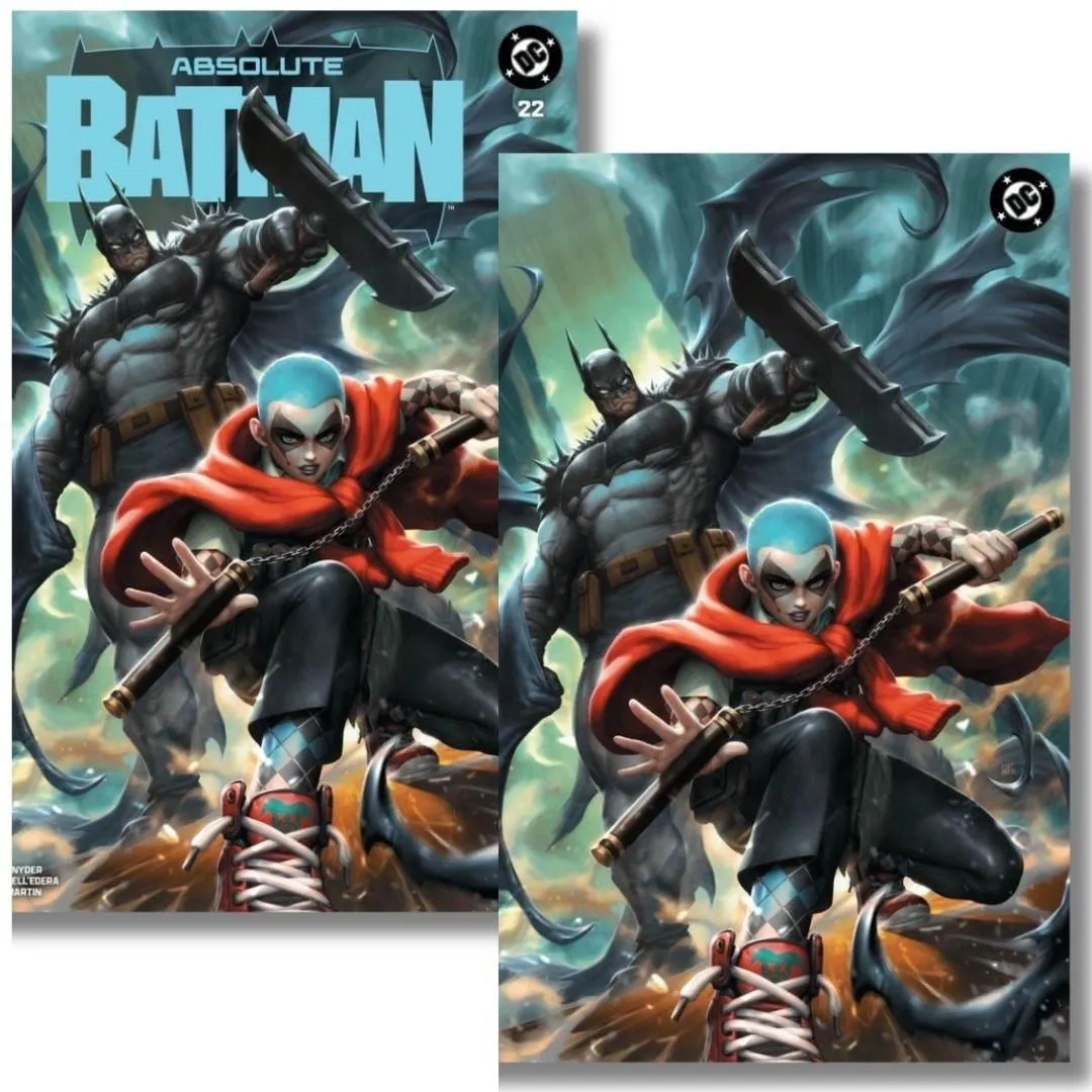ABSOLUTE BATMAN #22 EXCLUSIVE VIRGIN & TRADE - ORIGIN HARLEY QUINN - KUNKKA