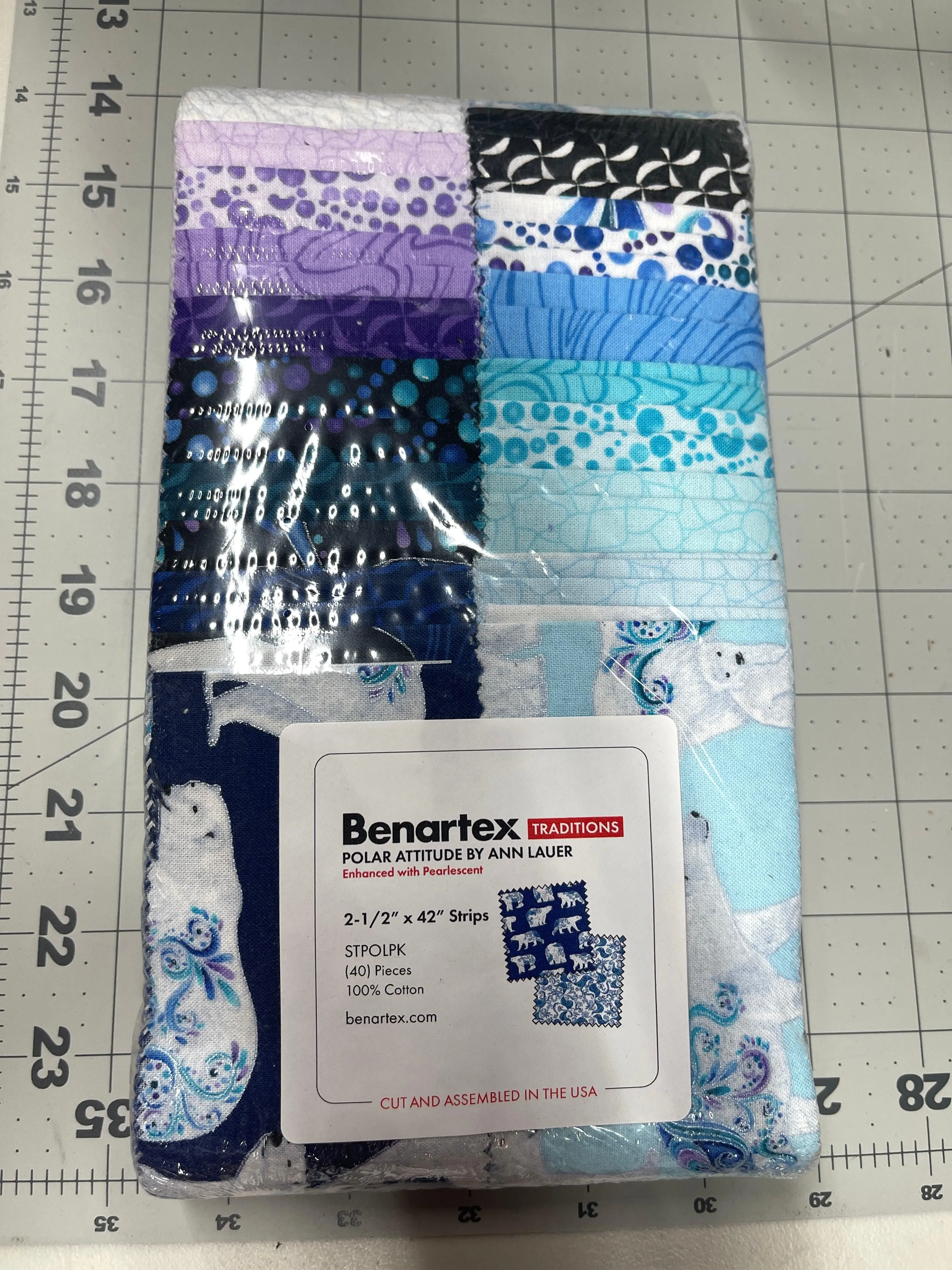 Polar Attitude 2.5" Strip Jelly Roll By Ann Lauer Benartex