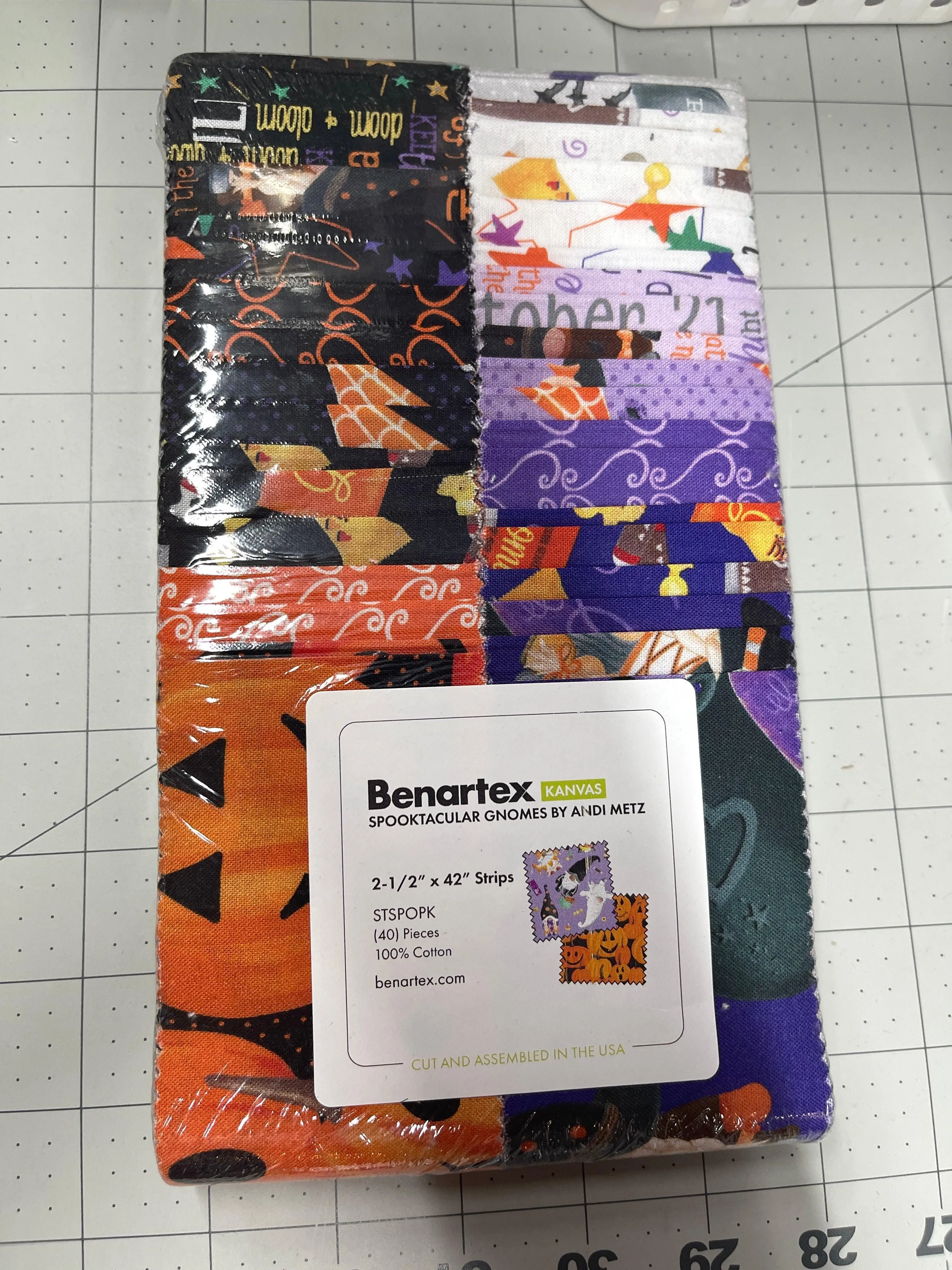 Spooktacular Gnomes 2.5" Strip By Andi Metz Benartex
