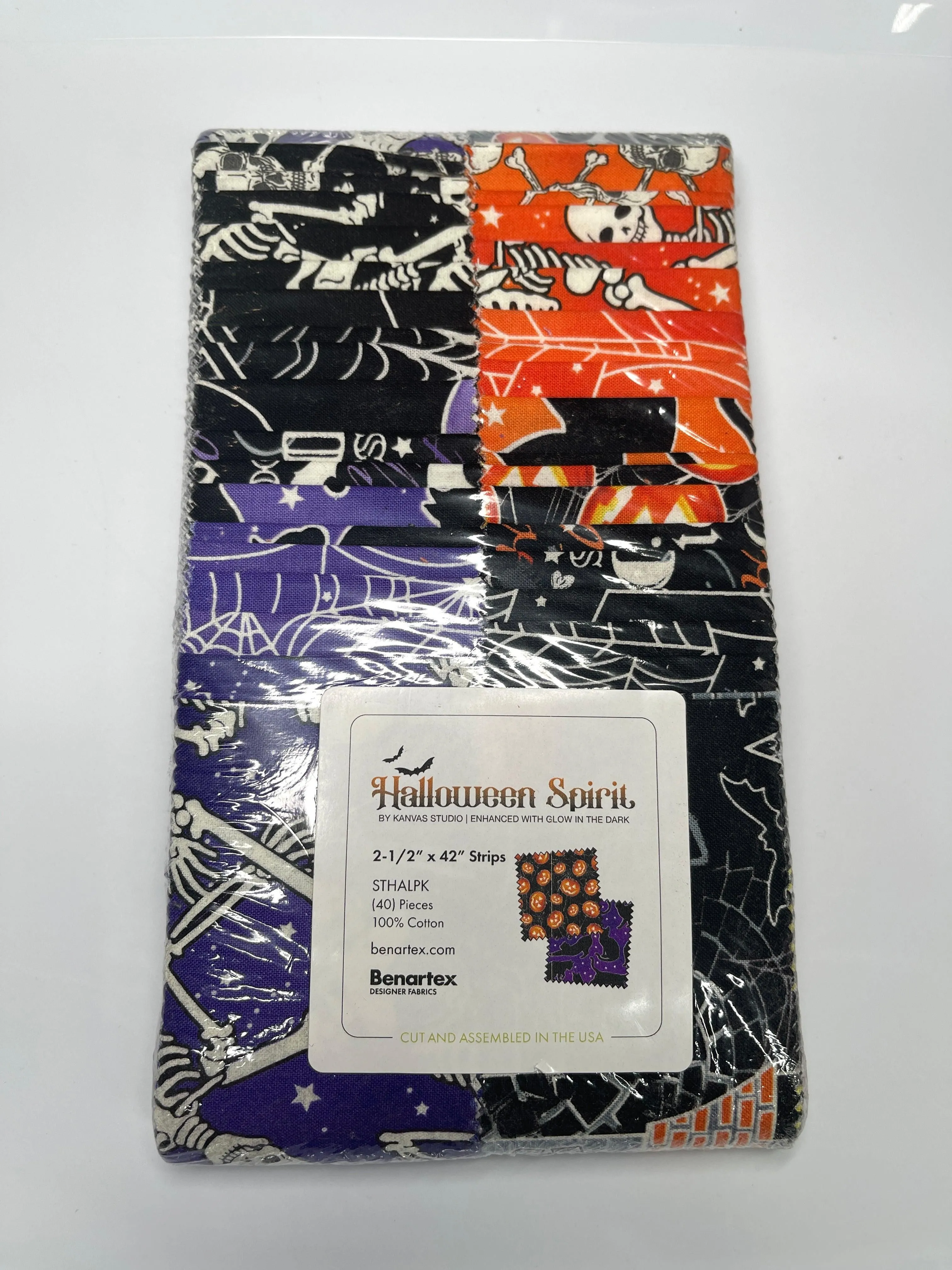 Halloween Spirit 2.5" Strip STHALPK Kanvas Studio Benartex
