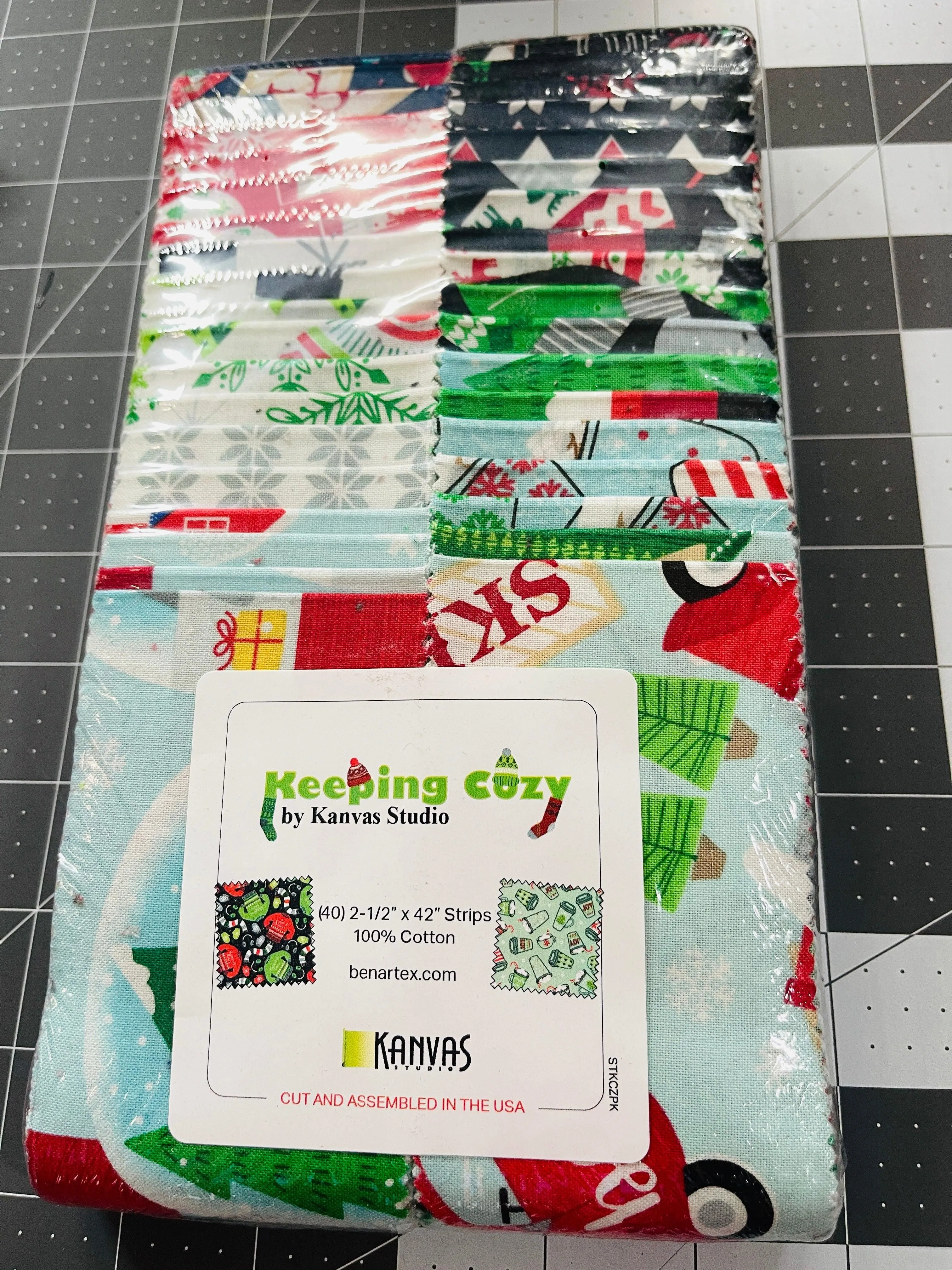Keeping Cozy 2.5" Strip Jelly Roll By Kanvas Studio Benartex