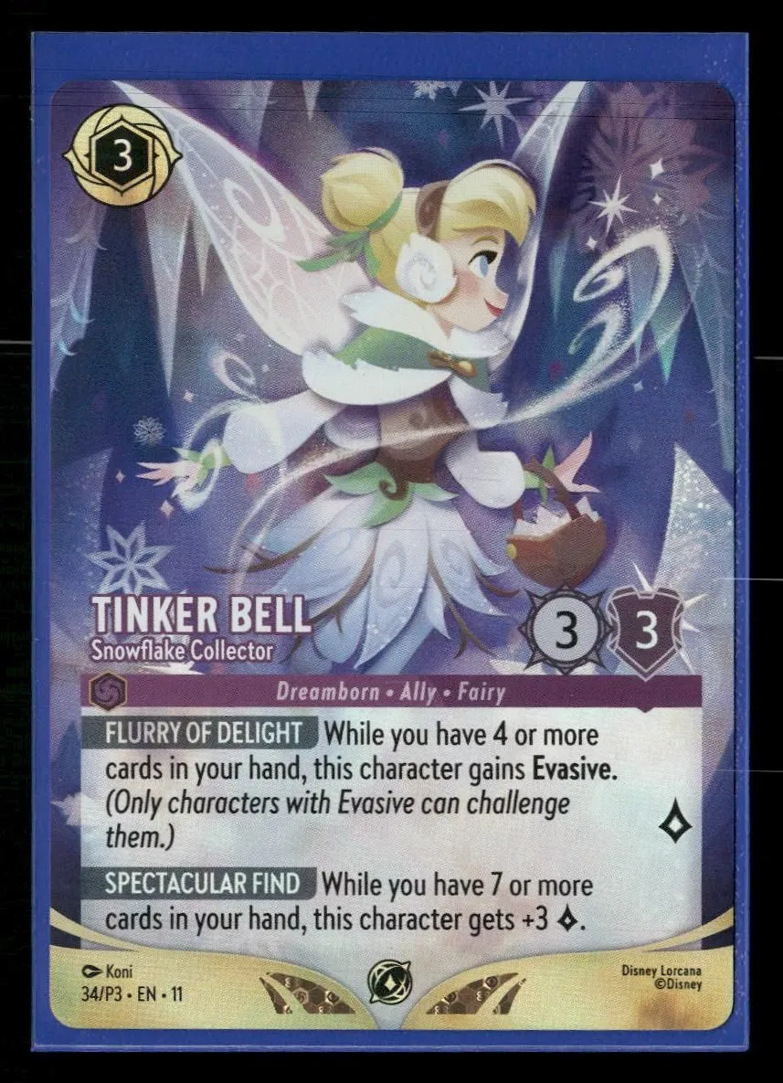 Disney Lorcana Promo Cards Tinker Bell (Championship) #34