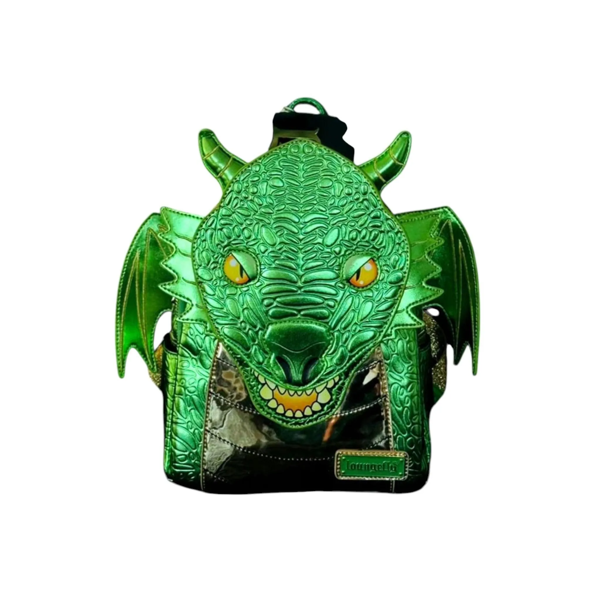 Loungefly Vault Green Dragon Mini Backpack
