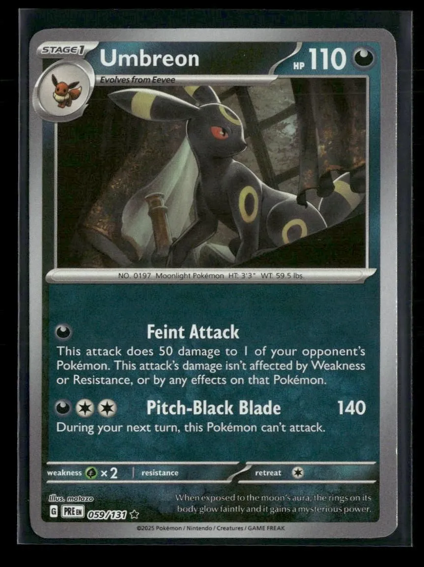 SV: Prismatic Evolutions Umbreon (Master Ball Pattern) #059/131