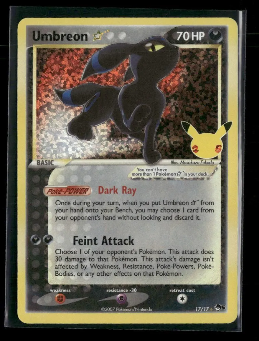 Celebrations: Classic Collection Umbreon Star #17/17