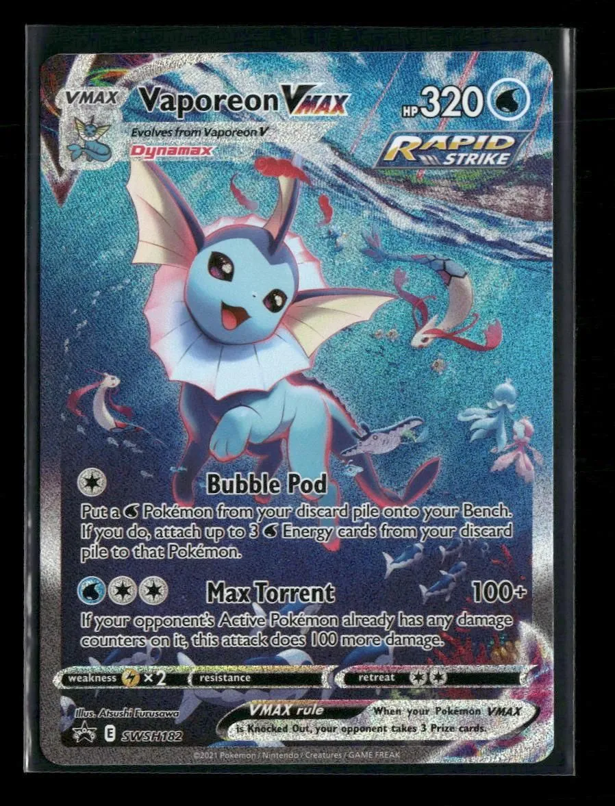 SWSH: Sword & Shield Promo Cards Vaporeon VMAX #SWSH182