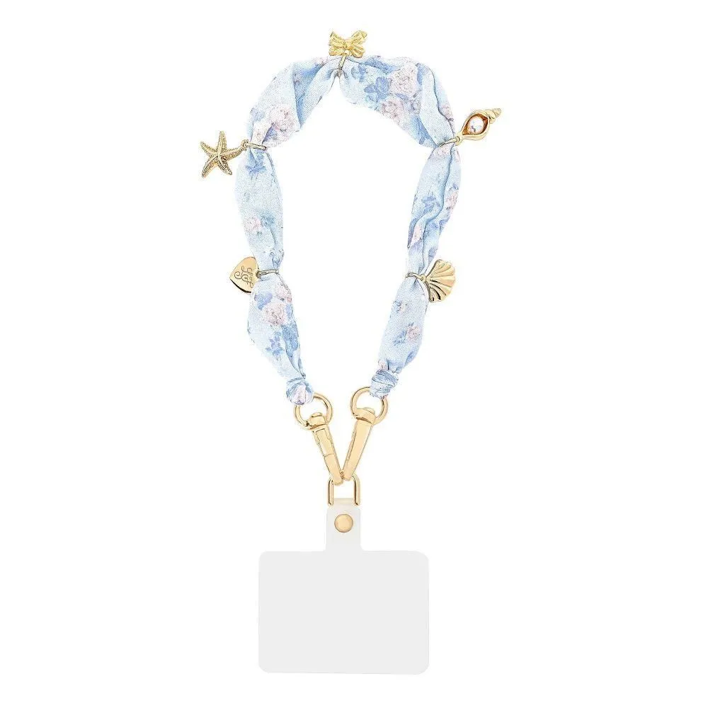 Open-box - LoveShackFancy – Case-Mate Everblooming Rosettes Anchor Card Scarf Phone Charm