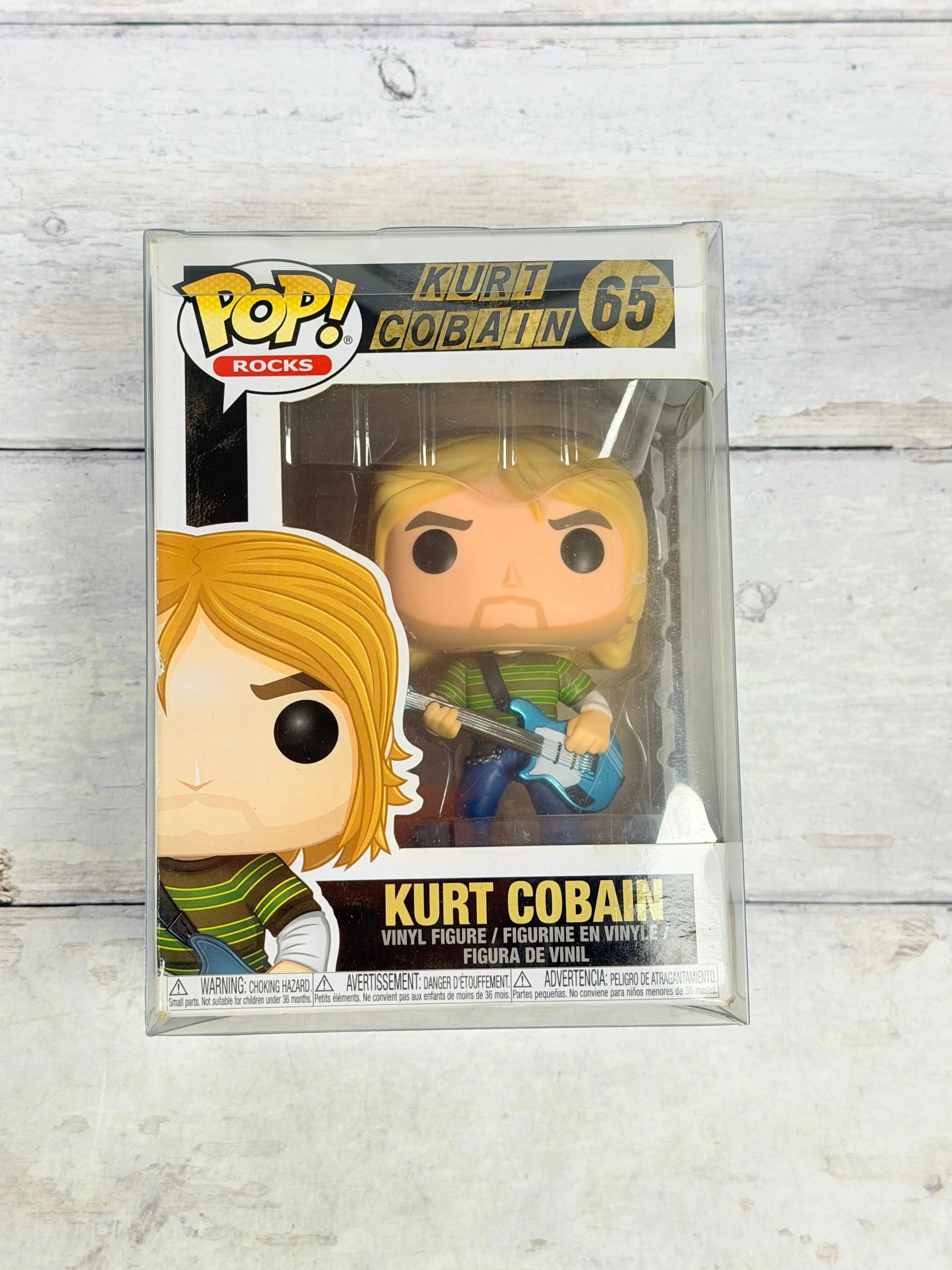 Funko POP! Rocks Kurt Cobain #65 Nirvana Smells Like Teen Spirit Vaulted 2017