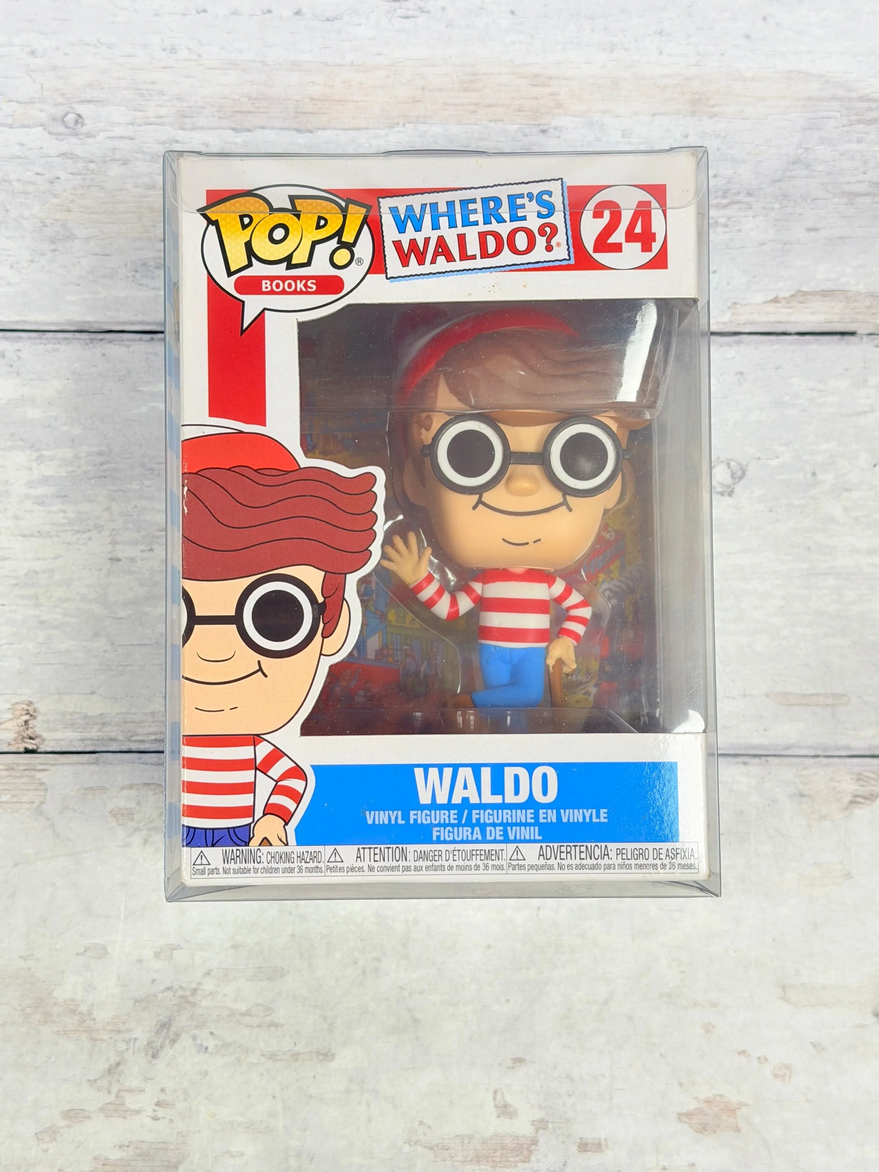 Funko POP! Books Where’s Waldo? Waldo #24 Vinyl Figure with Protector