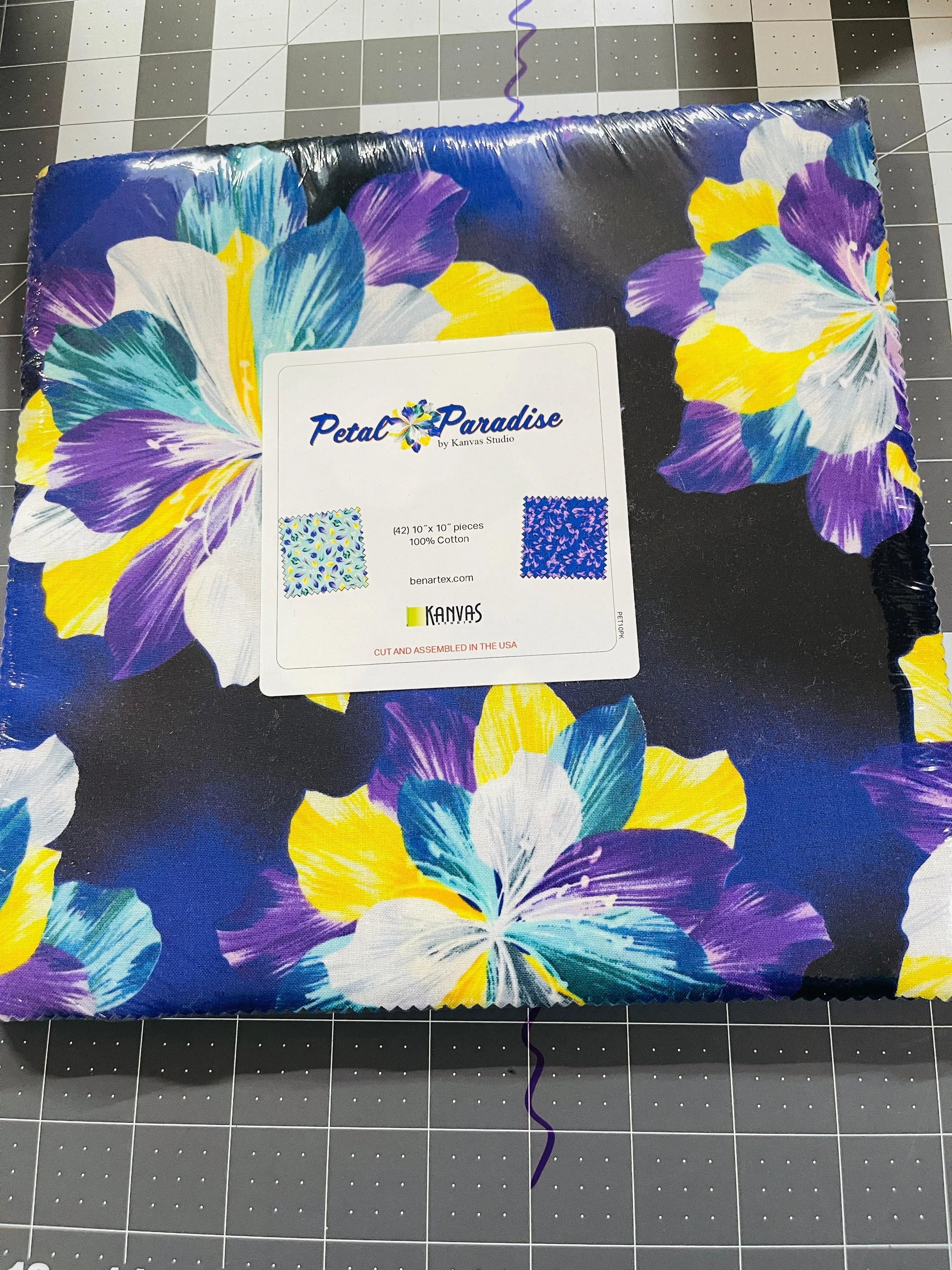 Petal Paradise 10" Square Layer Cake PET10PK Kanvas Studio Benartex