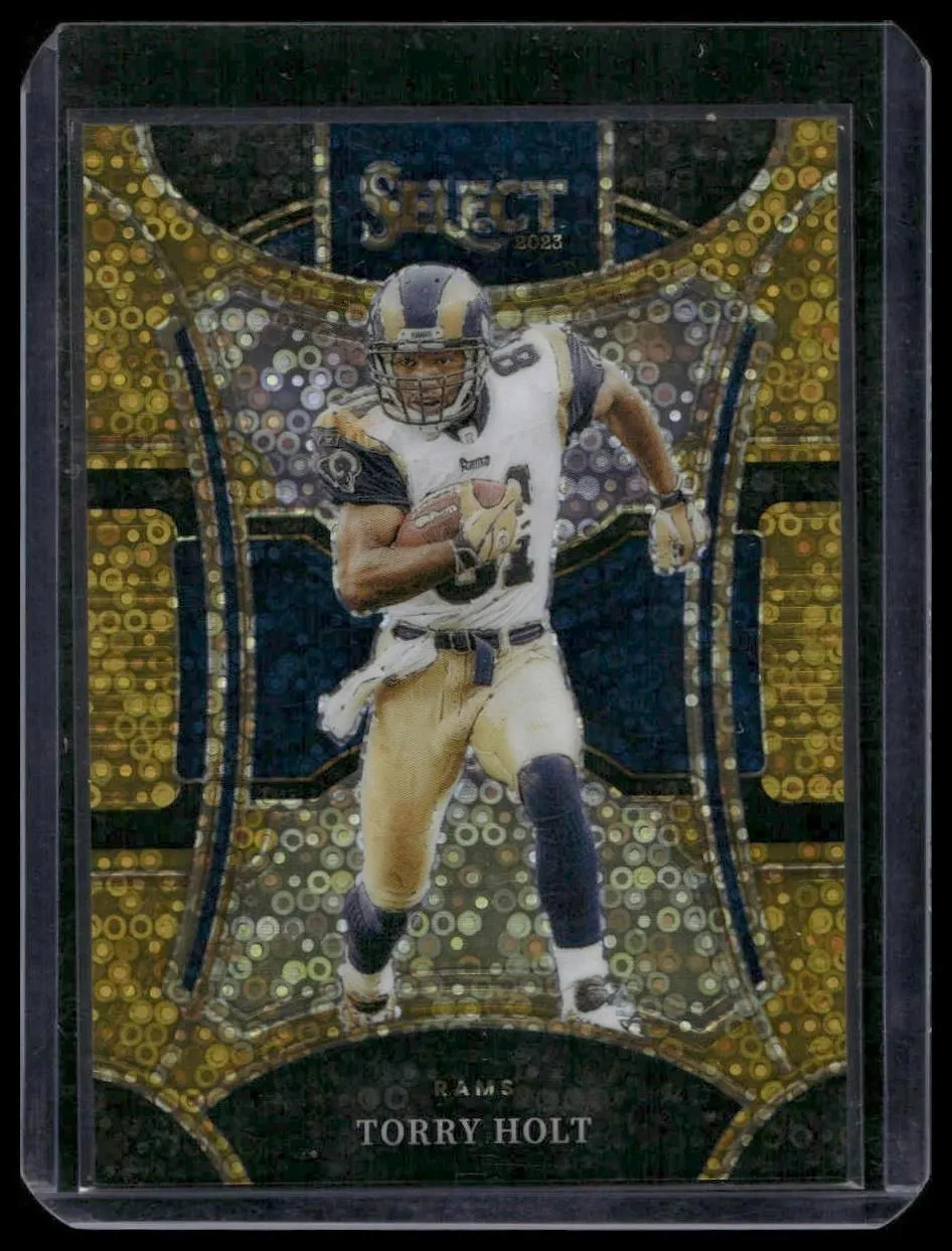 2023 Panini Select #457 Torry Holt Disco Gold Prizms #/10