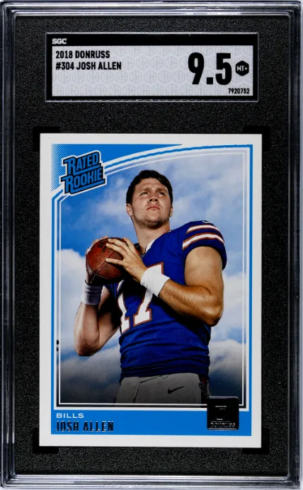 2018 Donruss #304 Josh Allen SGC 9.5