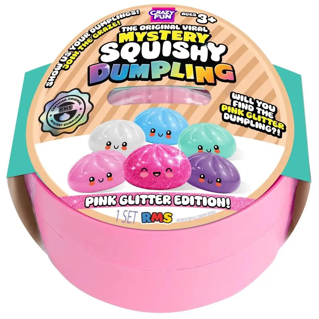 Pink Glitter Mystery Dumpling Squishy (November)