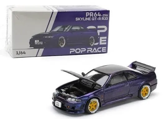 POP RACE 256 SKYLINE GTR R33 PURPLE