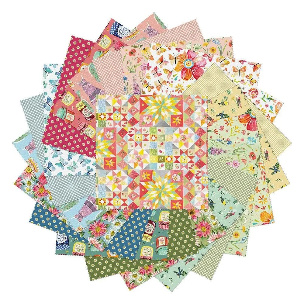 A Prairie Heart 10" Layer Cake Katie Daisy Benartex APH10PK