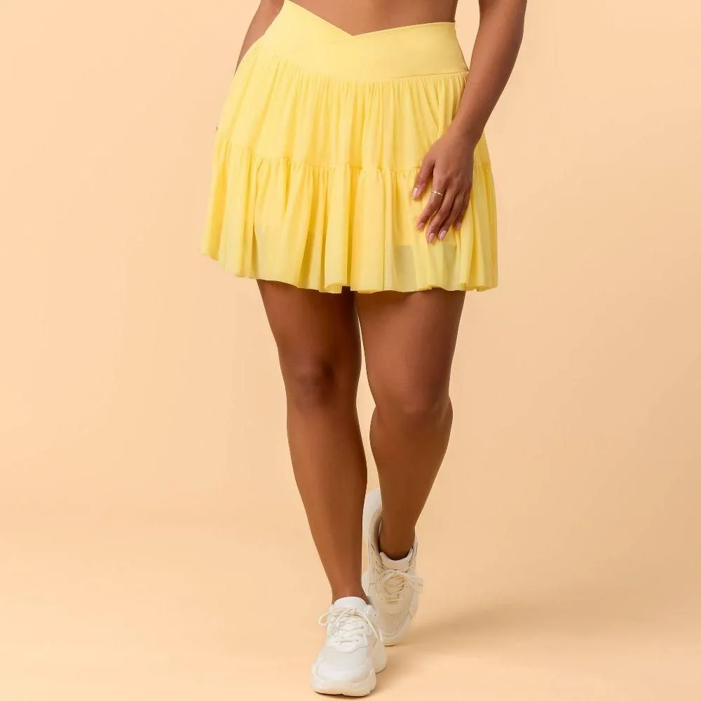 New without Tags - Blogilates Women's Mommy & Me Ballerina Skort - Yellow 3X