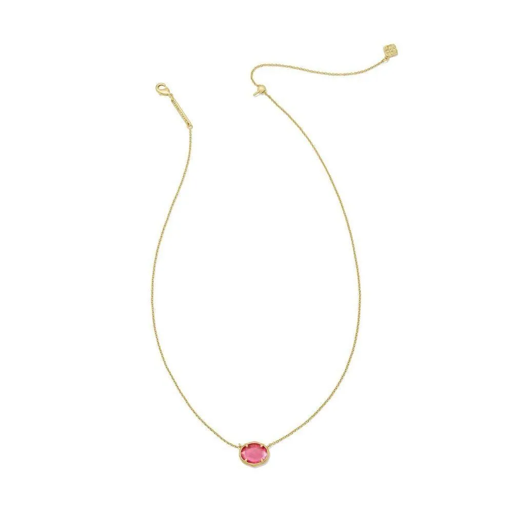 New - Kendra Scott Henley Pendant Necklace - Gold/Light Pink