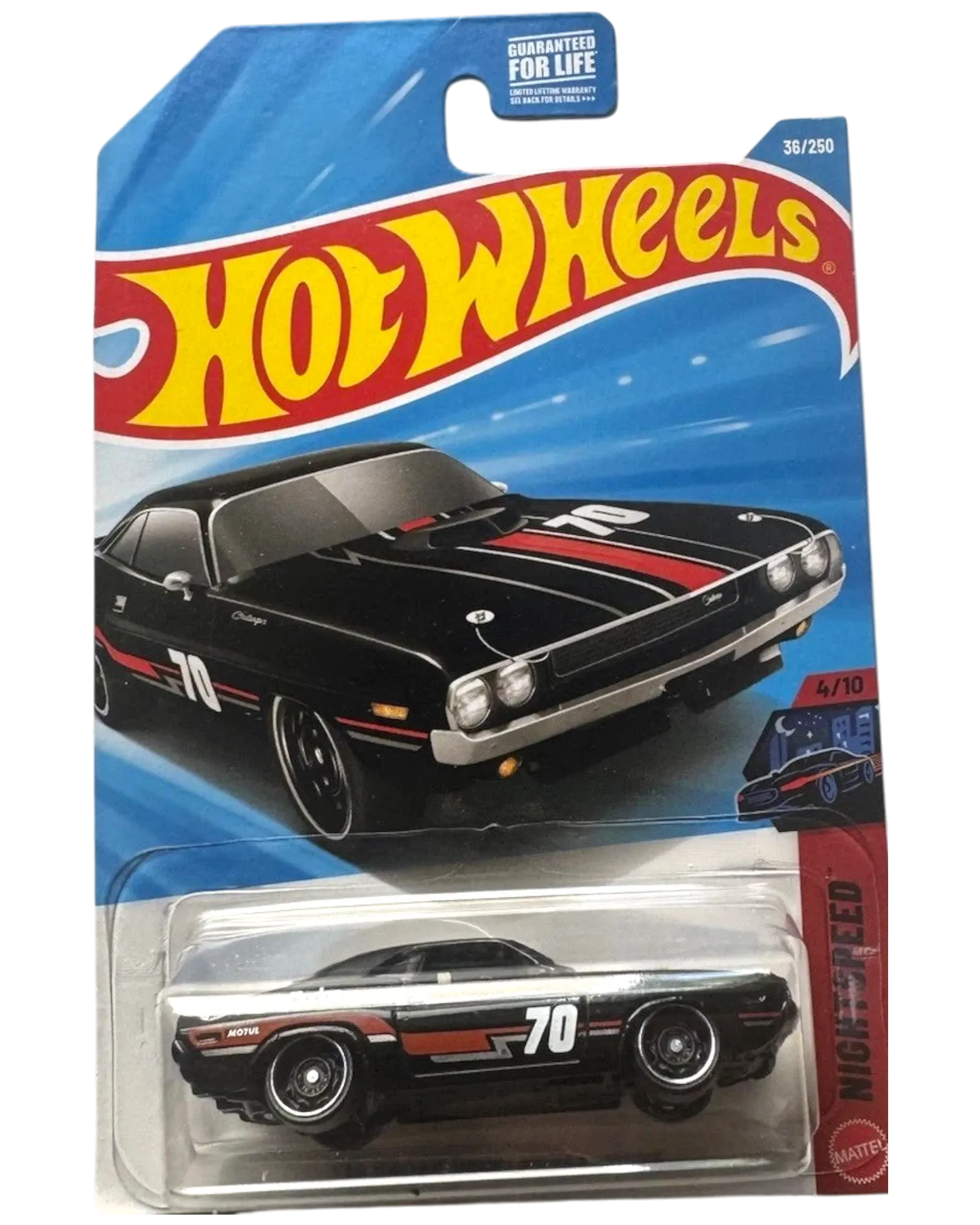 Scratch & Dent Hot Wheels '70 Dodge Hemi Challenger Nightspeed #4/10 #36/250